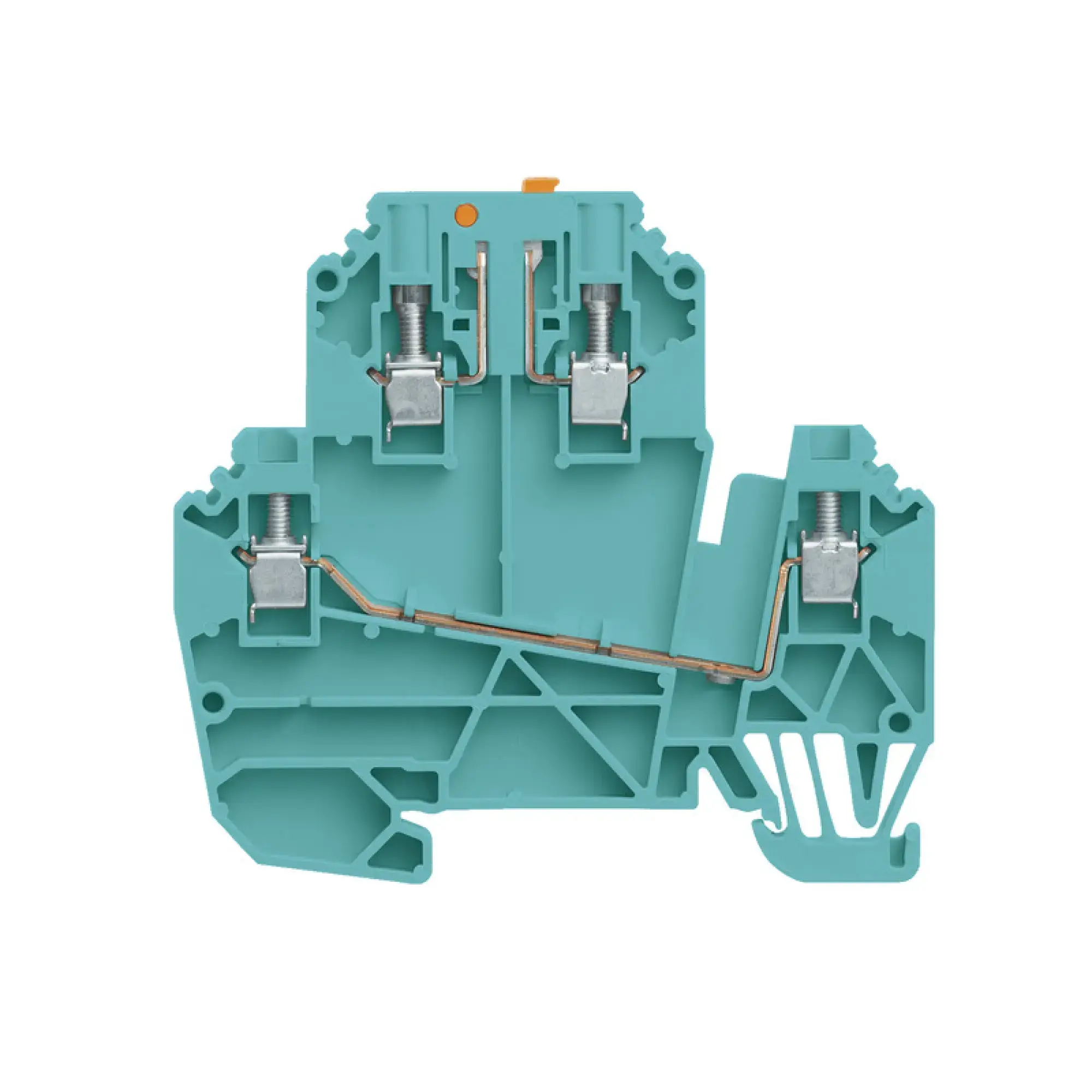 Weidmüller 2810660000 Test-disconnect terminal, Screw connection, blue, 2.5 mm², 24 A, 500 V, Number of connections: 4, Number of levels: 2 (img_001)