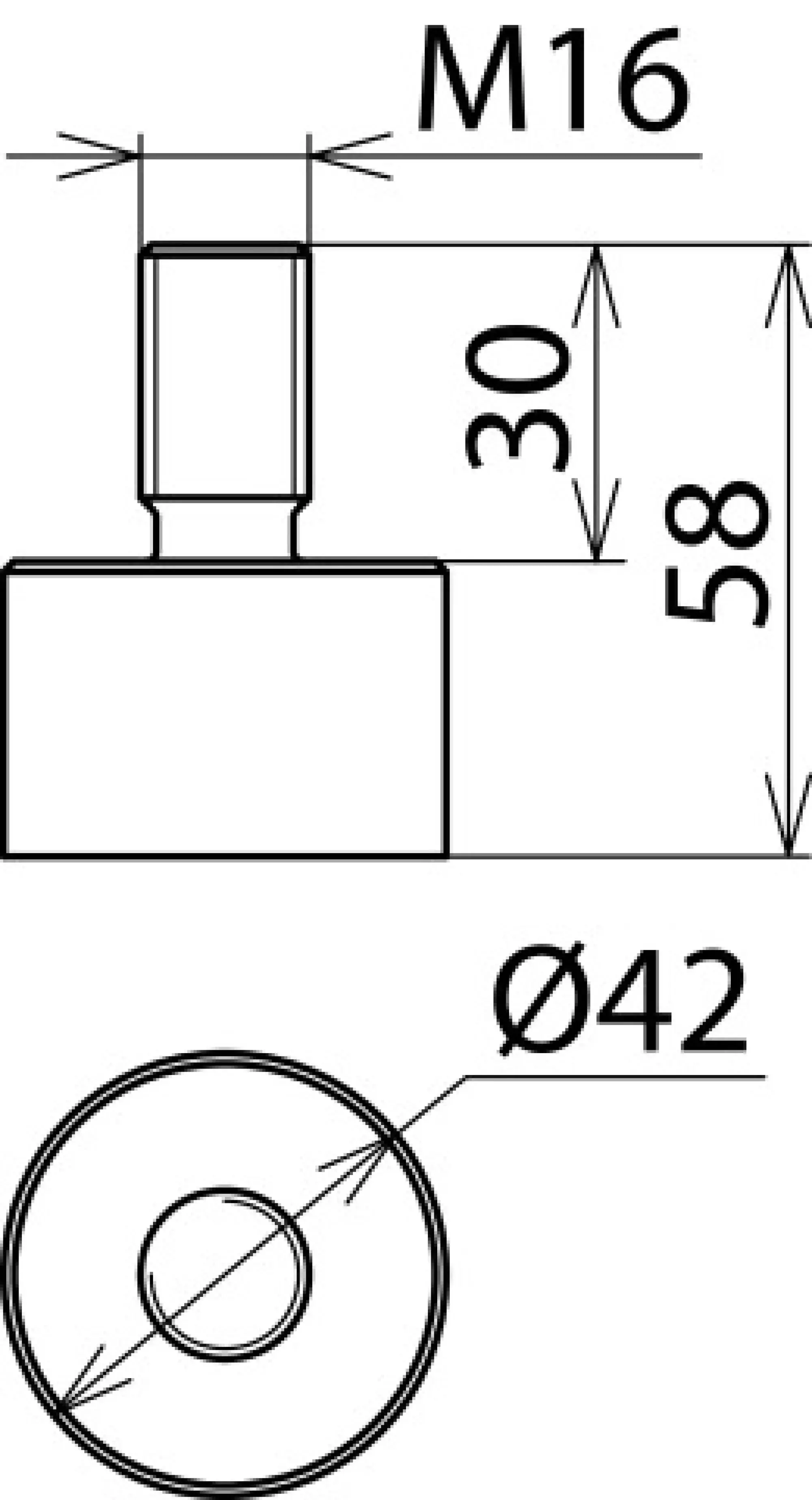 Dehn 755501 Welding-type connector, threaded bolt M16x30mm, St/galZn - KIT - (img_004)