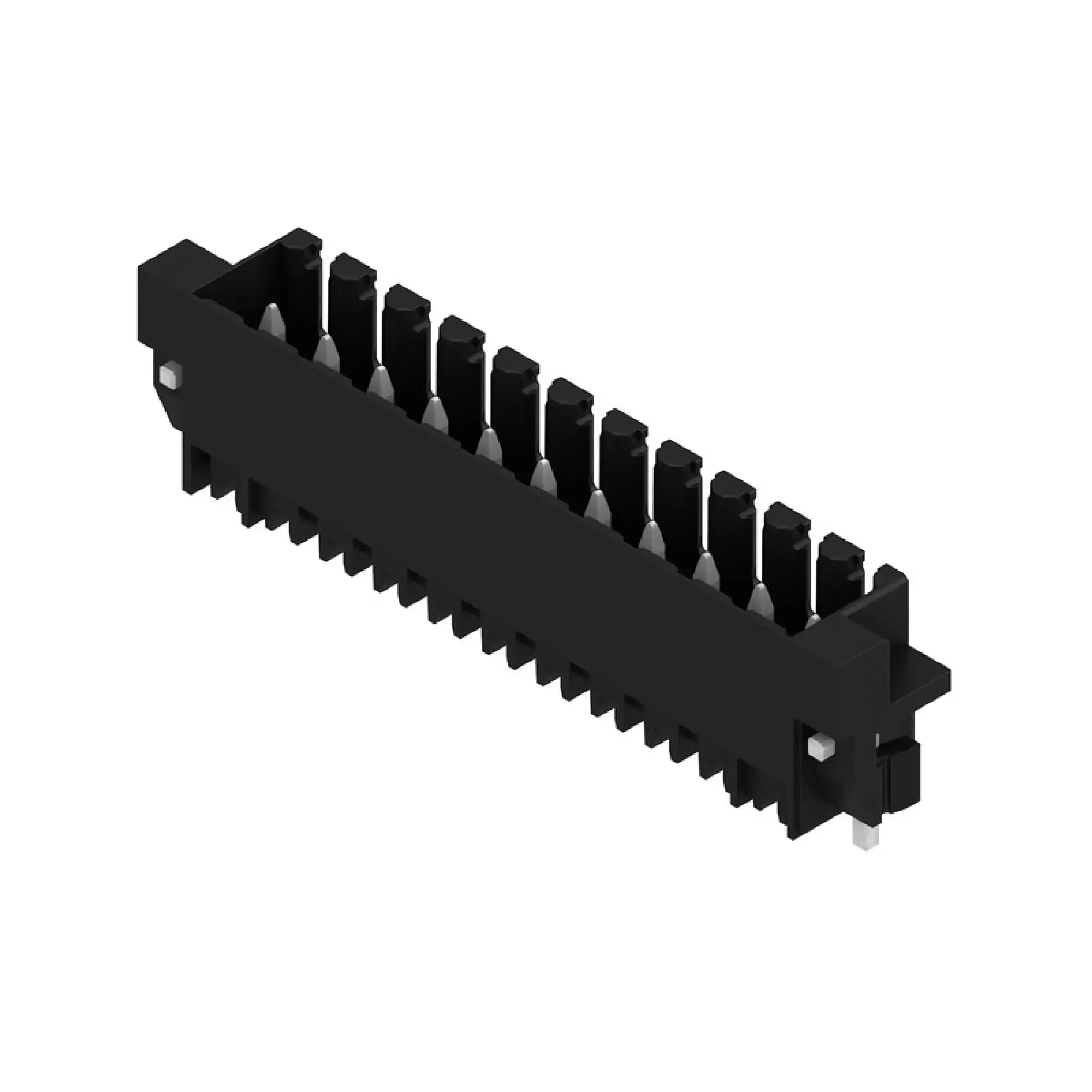 Weidmüller 1291400000 PCB connector (board connection), 160 V, 15 A, Pitch in mm: 3.50, Number of poles: 11, THT/THR solder connection, Box (img_001)