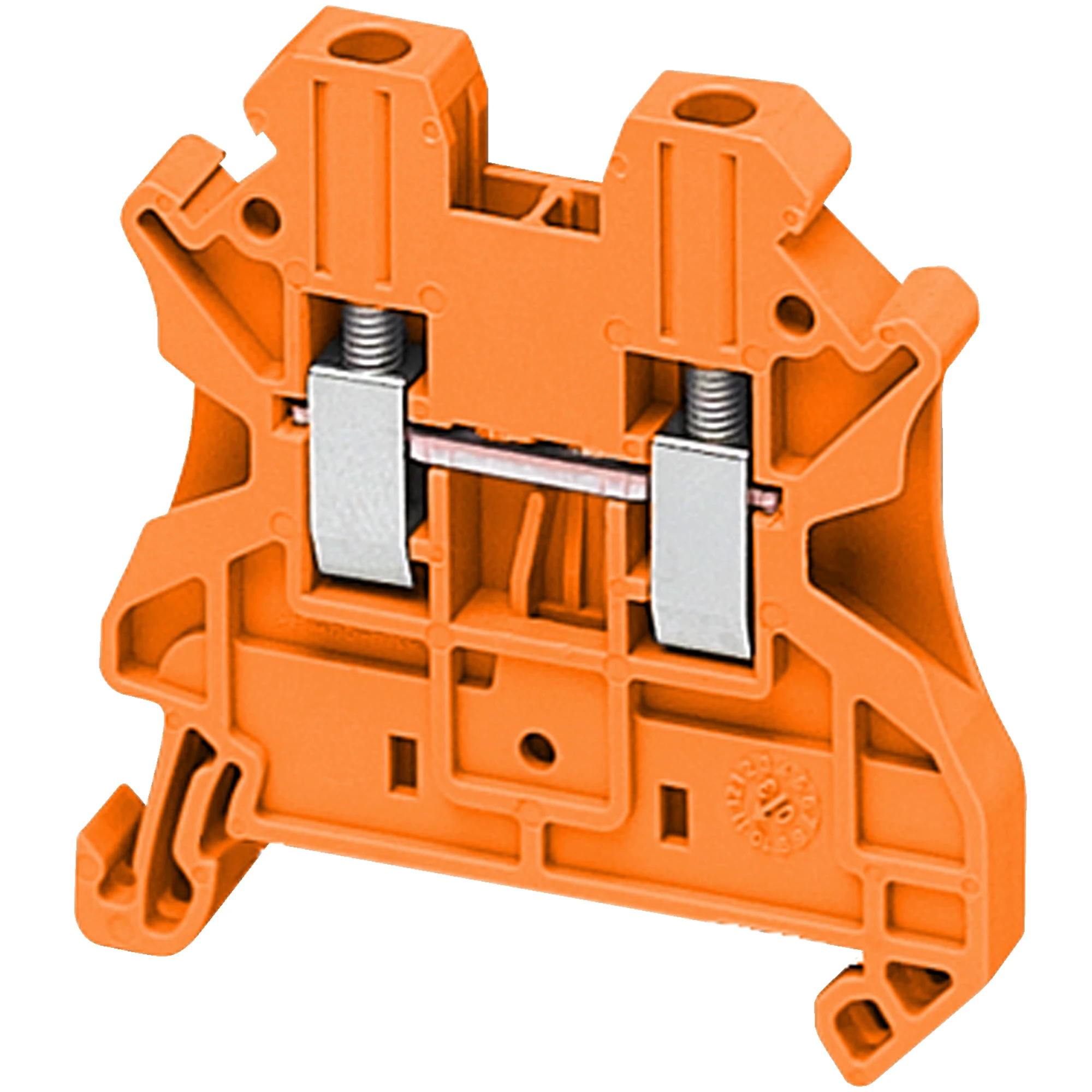 Schneider Electric NSYTRV22AR Linergy Terminal Block for Through Connection, 2.5mm2, 24A, 1 Level, 1x1, Screw, Orange (img_001) Schneider Electric NSYTRV22AR Linergy Terminal Block for Through Connection, 2.5mm2, 24A, 1 Level, 1x1, Screw, Orange (img_001)