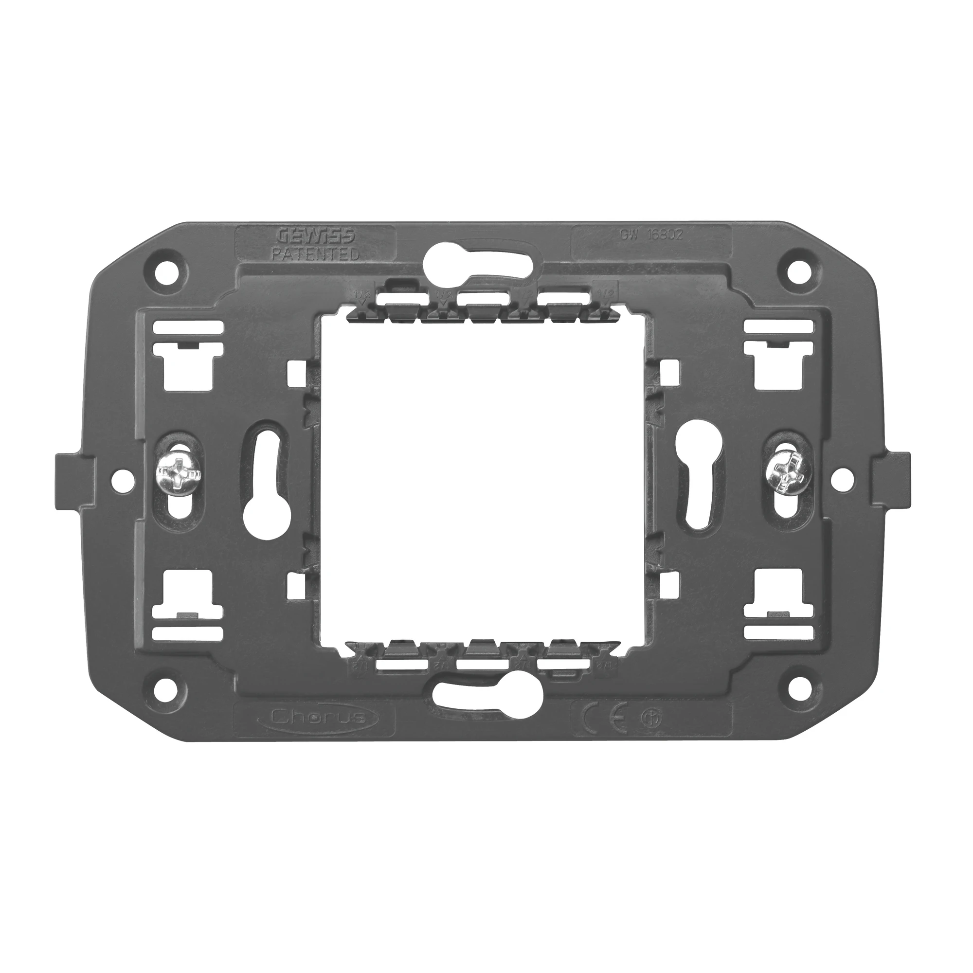 GEWISS GW16802 ITALIAN STANDARD SUPPORT - 2 MODULES - CHORUSMART (img_001) GEWISS GW16802 ITALIAN STANDARD SUPPORT - 2 MODULES - CHORUSMART (img_001)