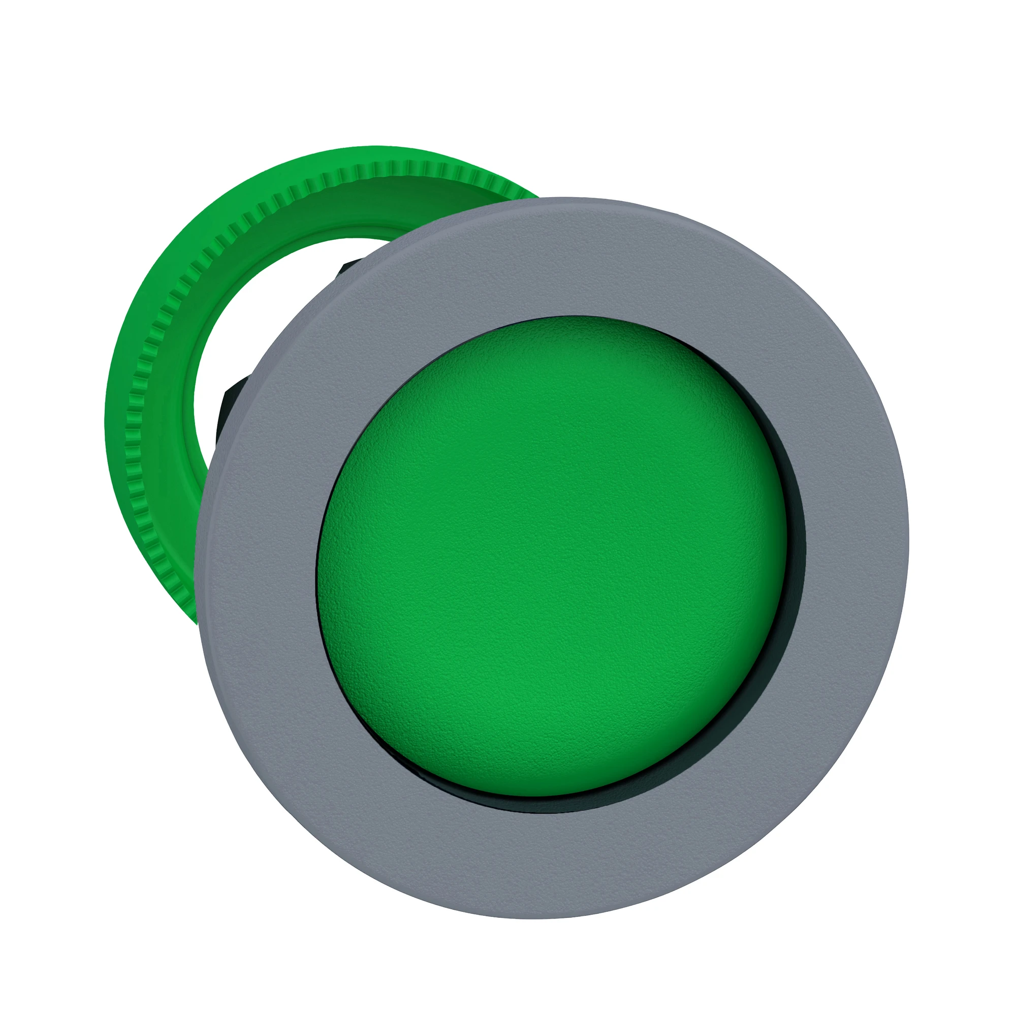 Schneider Electric ZB5FA36C0 Pushbutton, Front Element, Harmony XB5F, Plastic, 30mm, Light Gray, Green, Reset, Unlabeled, Momentary (img_001) Schneider Electric ZB5FA36C0 Pushbutton, Front Element, Harmony XB5F, Plastic, 30mm, Light Gray, Green, Reset, Unlabeled, Momentary (img_001)