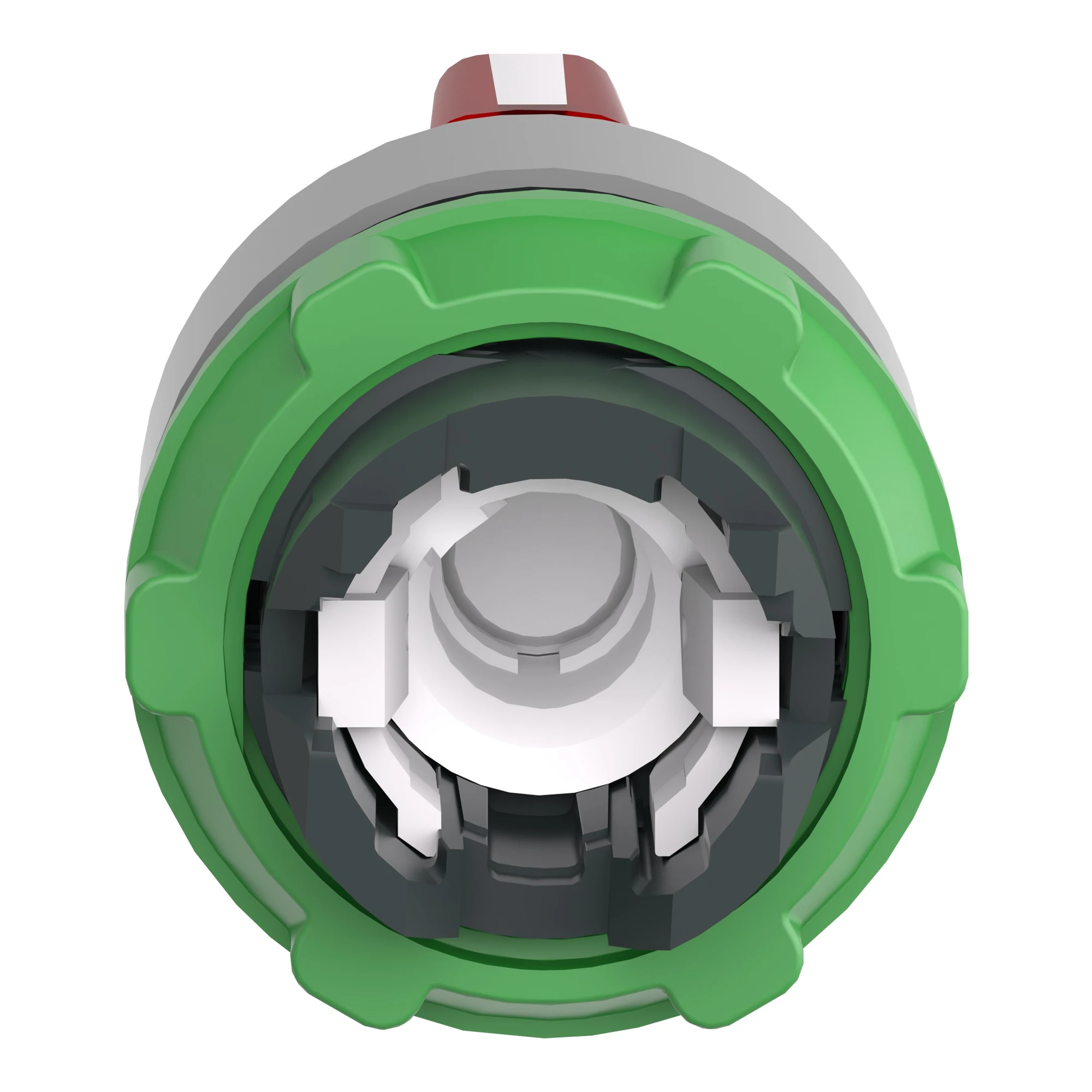 Schneider Electric ZB5AK1743C0 Illuminated Selector Switch, Front Element, Harmony XB5, Plastic, 22mm, Red, for Universal LED, 3 Positions, Momentary Left (img_002)