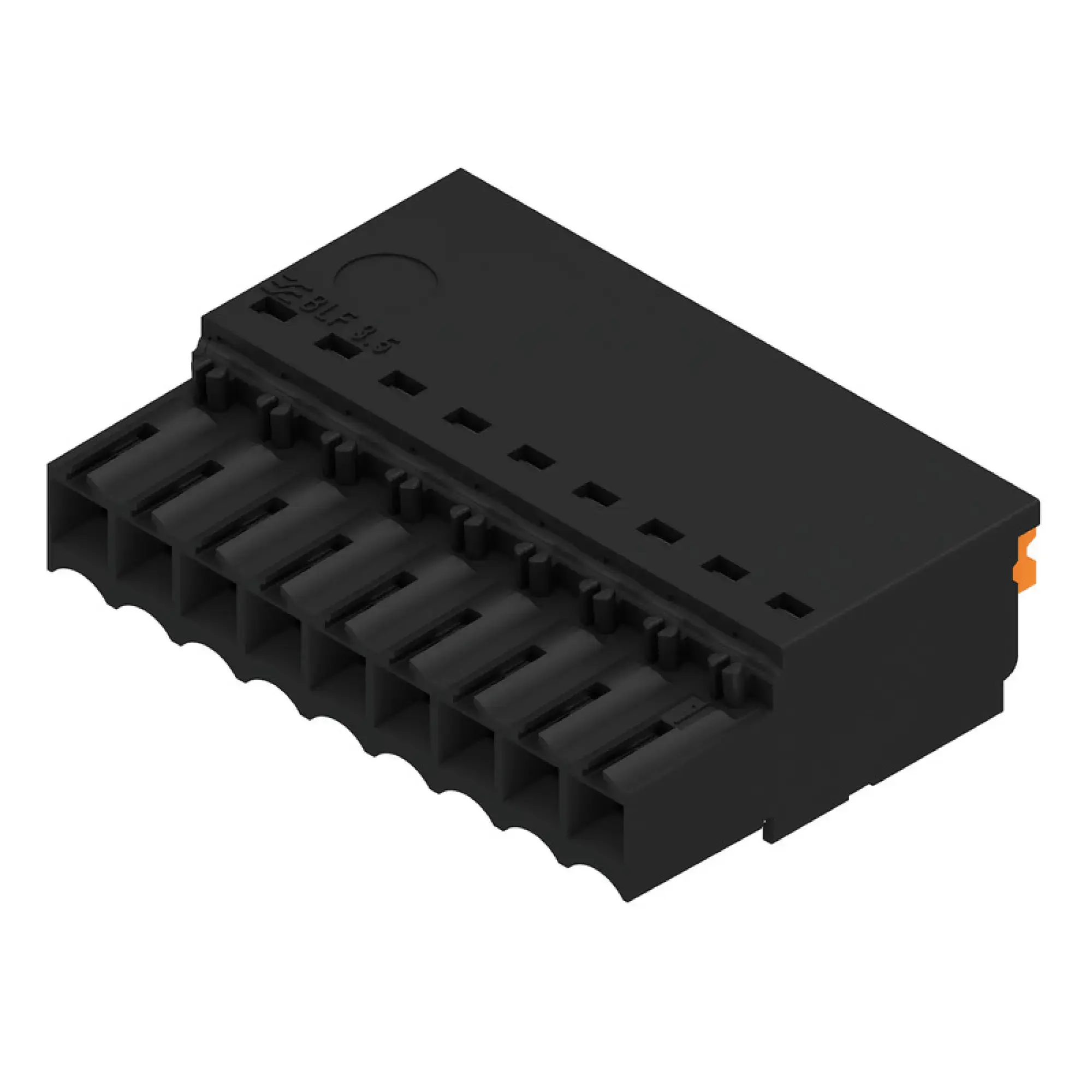 Weidmüller 2459350000 PCB connector (wire connection), 160 V, 17.5 A, Pitch in mm: 3.50, 1.5 mm², Number of poles: 9, PUSH IN with actuator, Box (img_001) Weidmüller 2459350000 PCB connector (wire connection), 160 V, 17.5 A, Pitch in mm: 3.50, 1.5 mm², Number of poles: 9, PUSH IN with actuator, Box (img_001)