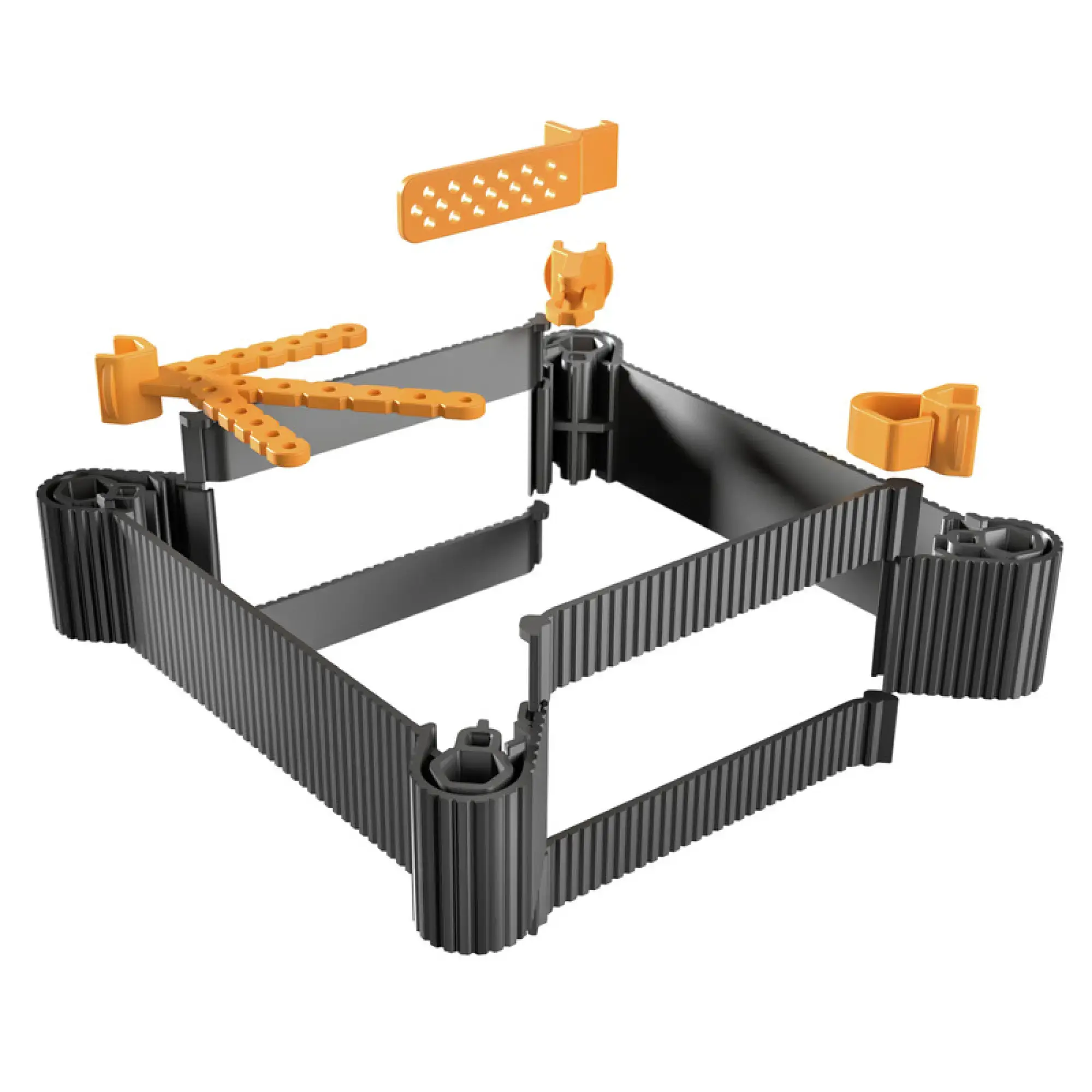 Weidmüller 2887700000 Universal housing set (empty housing), IP20, PA 66, black, Height: 24mm, Width: 120.4mm, Depth: 120.4mm (img_001)