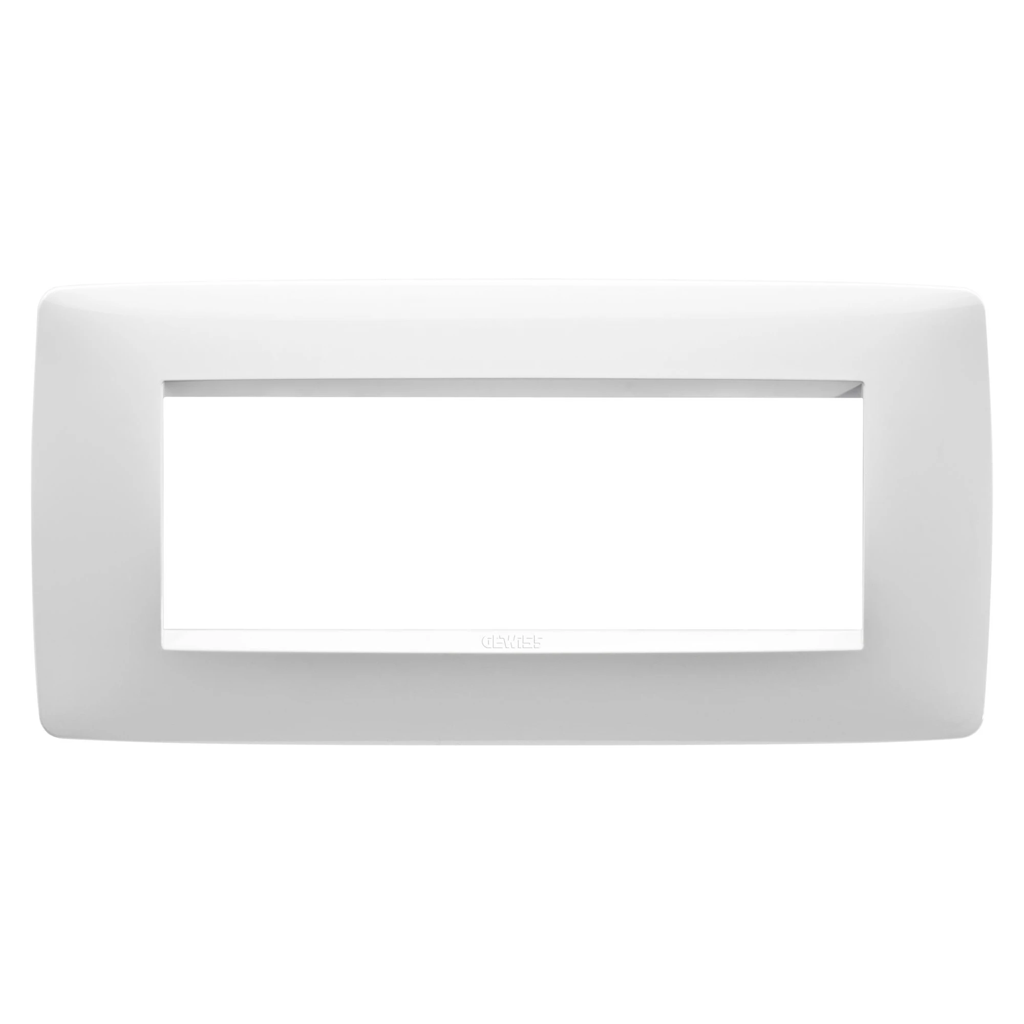 GEWISS GW16106TB ONE PLATE - IN TECHNOPOLYMER - 6 MODULES - WHITE - CHORUSMART (img_001)