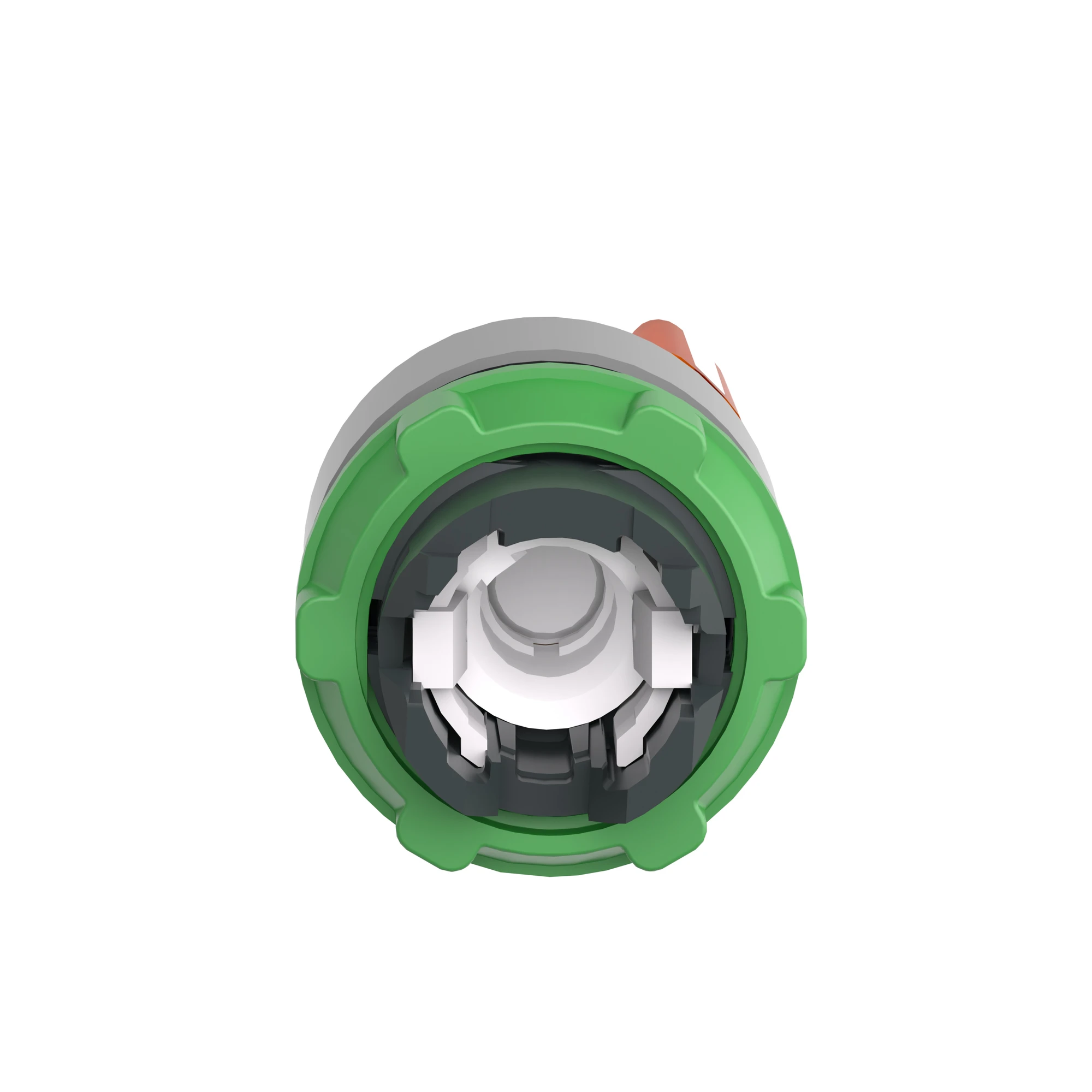 Schneider Electric ZB5AK1753C0 Pilot light selector switch, front element, Harmony XB5, plastic, 22mm, orange, for universal LED, 3 positions, momentary (img_002)