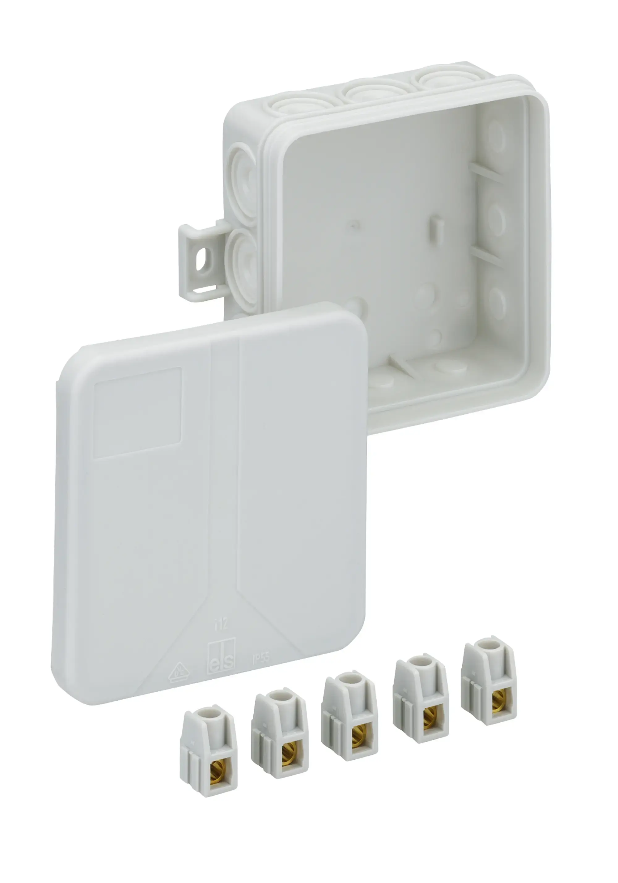Spelsberg 33241201 Junction box, Type of protection IP55, Max. conductor cross section 2,5², Impact strength IK07, Protection class II, Ui 400V AC, VDE, Halogen free (img_001) Spelsberg 33241201 Junction box, Type of protection IP55, Max. conductor cross section 2,5², Impact strength IK07, Protection class II, Ui 400V AC, VDE, Halogen free (img_001)