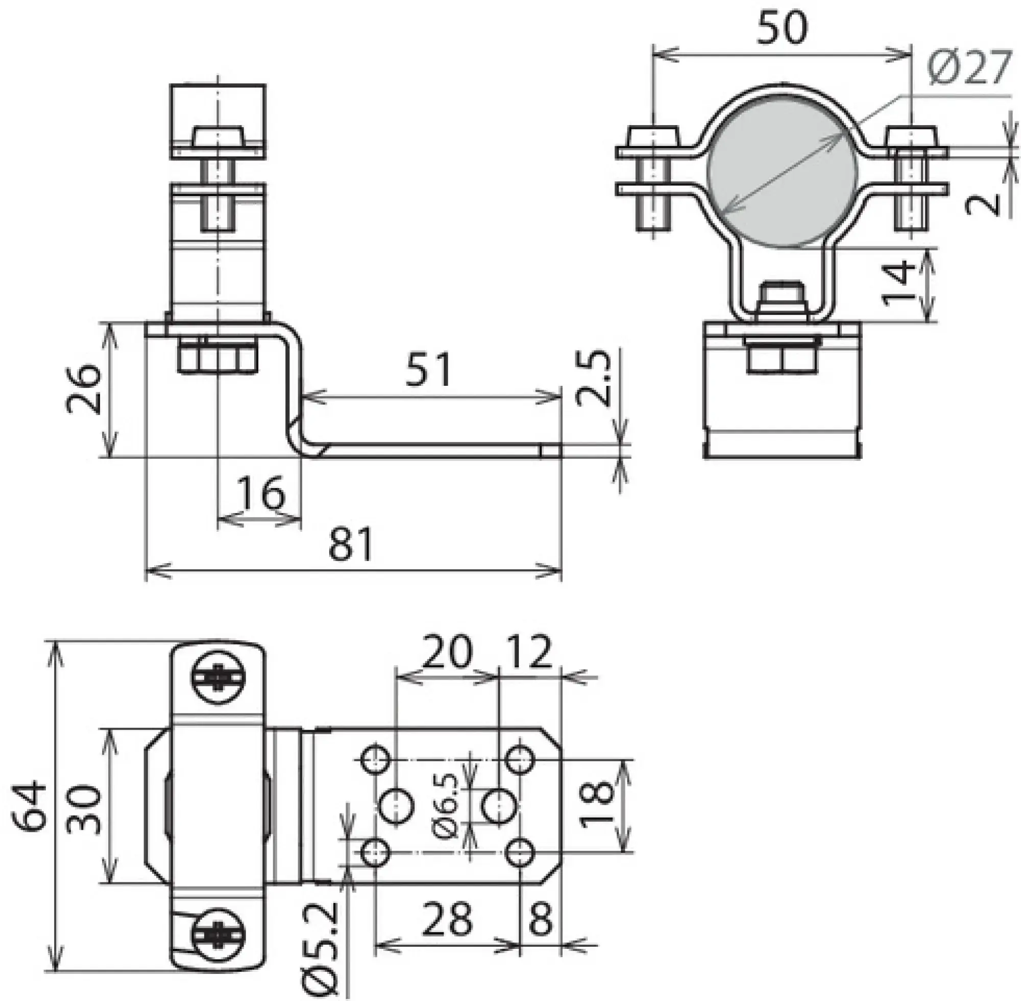 Dehn 202863 Roof cond. holder StSt f. metal roofs w. conn. lug f. HVI conductor D 27-30mm (img_002) Dehn 202863 Roof cond. holder StSt f. metal roofs w. conn. lug f. HVI conductor D 27-30mm (img_002)
