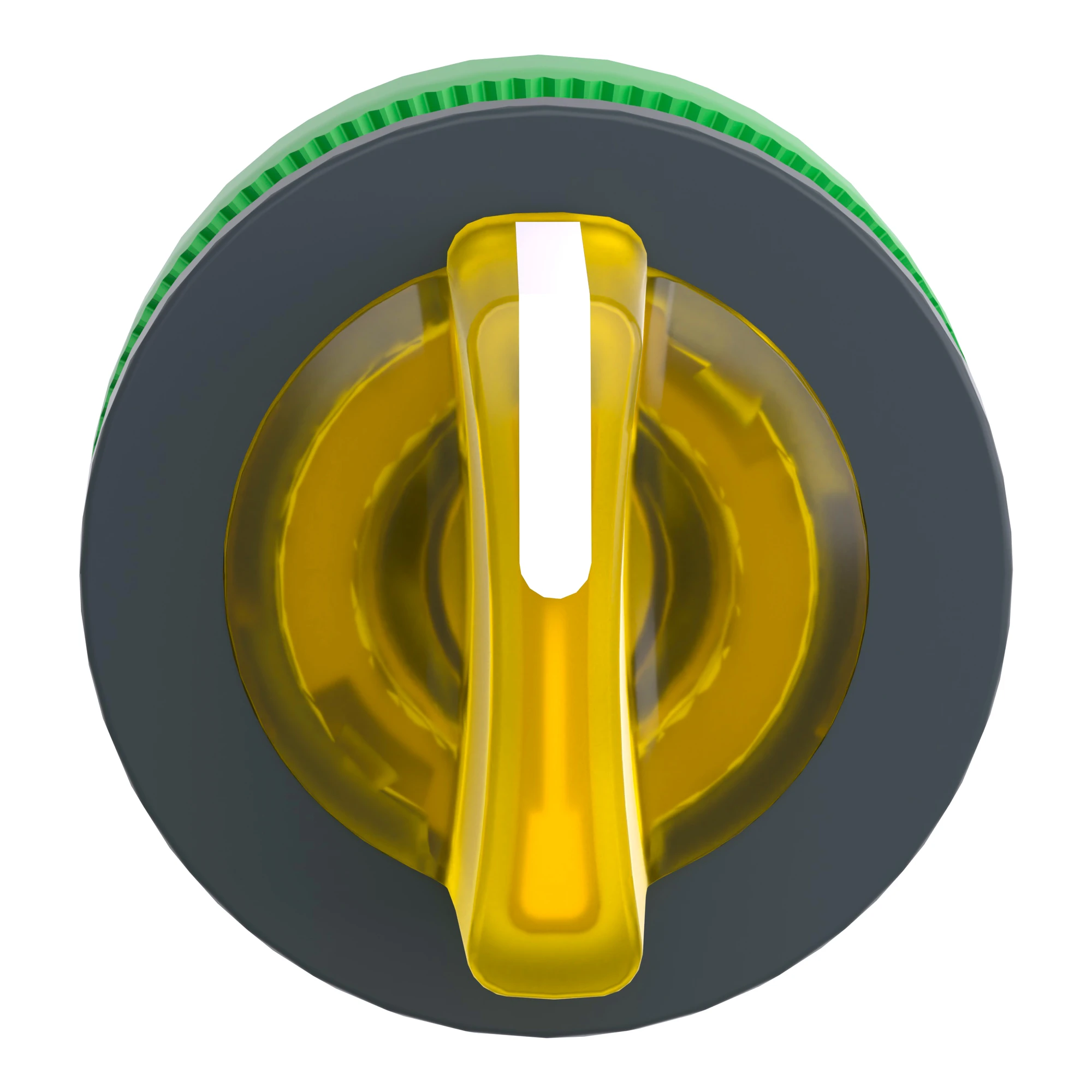 Schneider Electric ZB5FK1383 Illuminated selector switch, front element, Harmony XB5F, plastic, 30mm, yellow, for universal LED, 3 positions, latching (img_004)