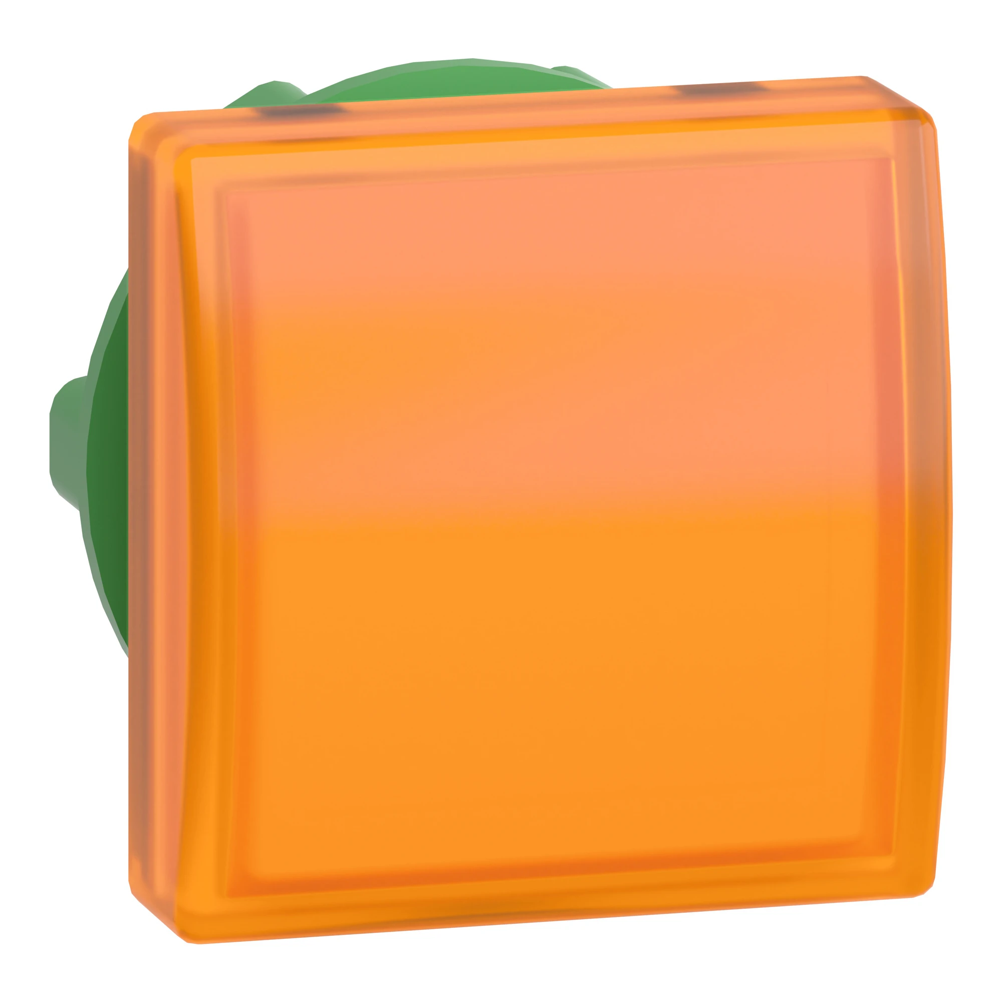 Schneider Electric ZB5CV053 Illuminated indicator, front element, Harmony XB5, plastic, 22mm, orange, for universal LED, square (img_001)