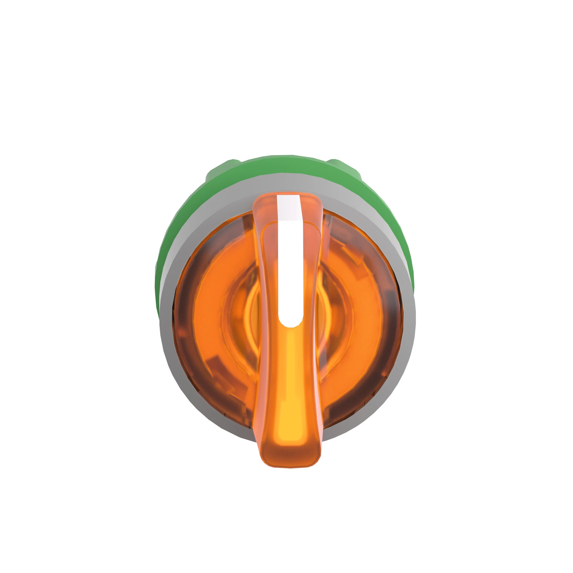 Schneider Electric ZB5AK1853C0 Illuminated selector switch, front element, Harmony XB5, plastic, 22mm, orange, for universal LED, 3 positions, momentary (img_008)
