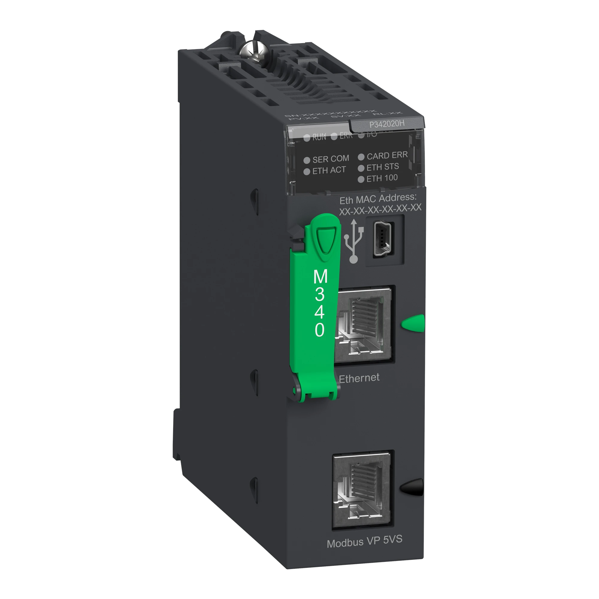 Schneider Electric BMXP342020H Modicon M340 CPU Module, max. 1024 digital + 256 analog I/O, Modbus, Ethernet TCP/IP, robust design (img_001) Schneider Electric BMXP342020H Modicon M340 CPU Module, max. 1024 digital + 256 analog I/O, Modbus, Ethernet TCP/IP, robust design (img_001)