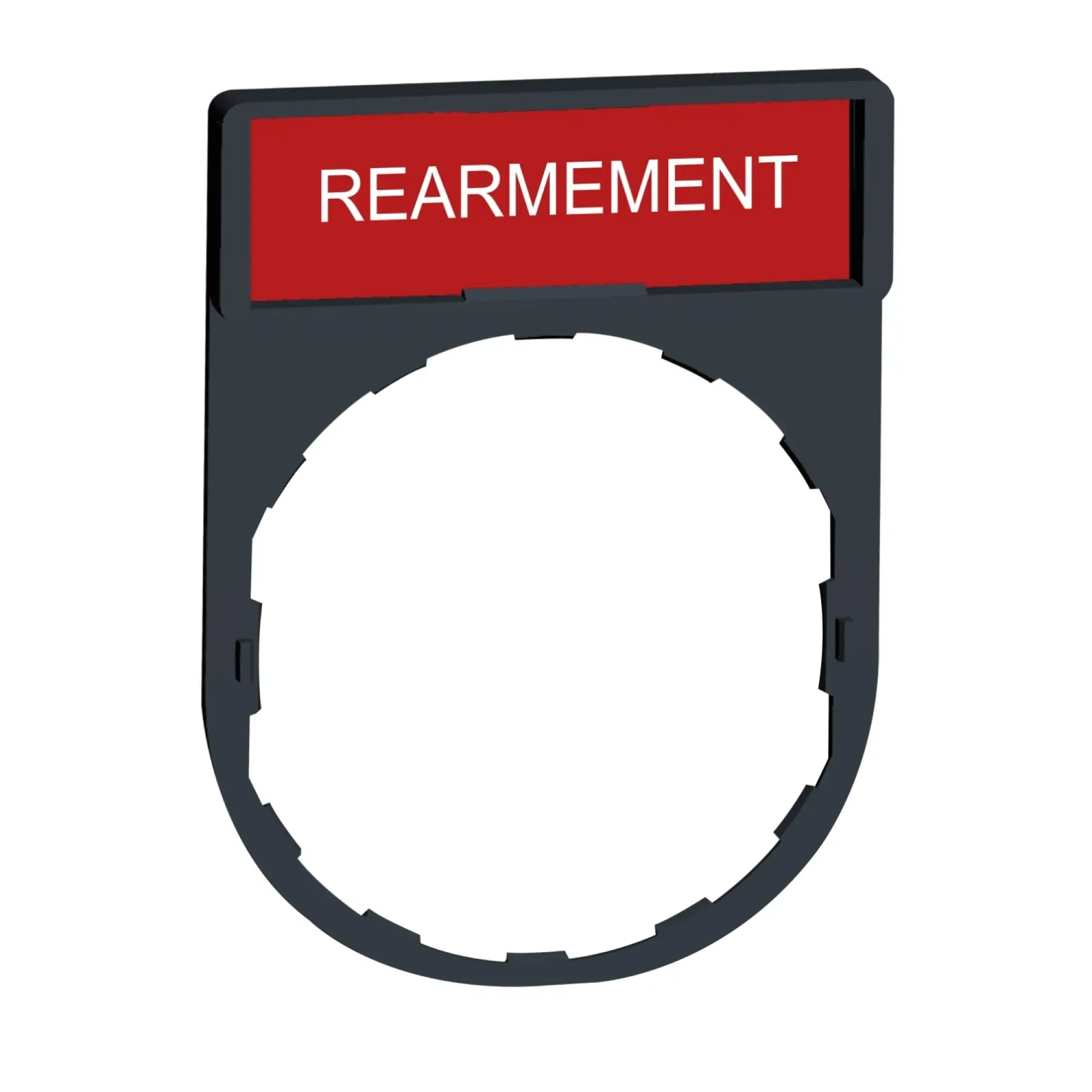 Schneider Electric ZBY2123 Label holder 30x40mm, for Ø 22 devices, with label REARMAMENT (img_002) Schneider Electric ZBY2123 Label holder 30x40mm, for Ø 22 devices, with label REARMAMENT (img_002)