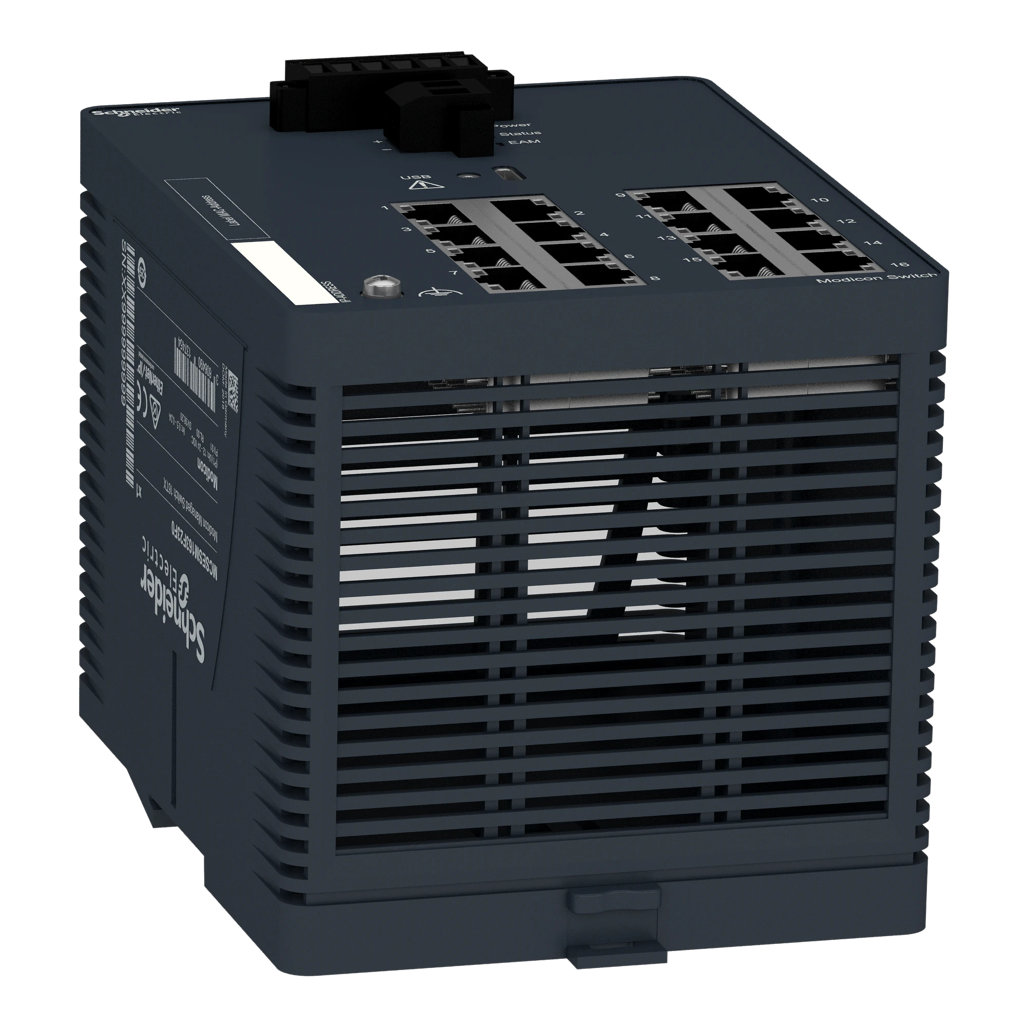 Schneider Electric MCSESM163F23F0 Modicon Managed Switch, 16 Ports for Copper (16TX 10/100 Mbps) (img_006) Schneider Electric MCSESM163F23F0 Modicon Managed Switch, 16 Ports for Copper (16TX 10/100 Mbps) (img_006)