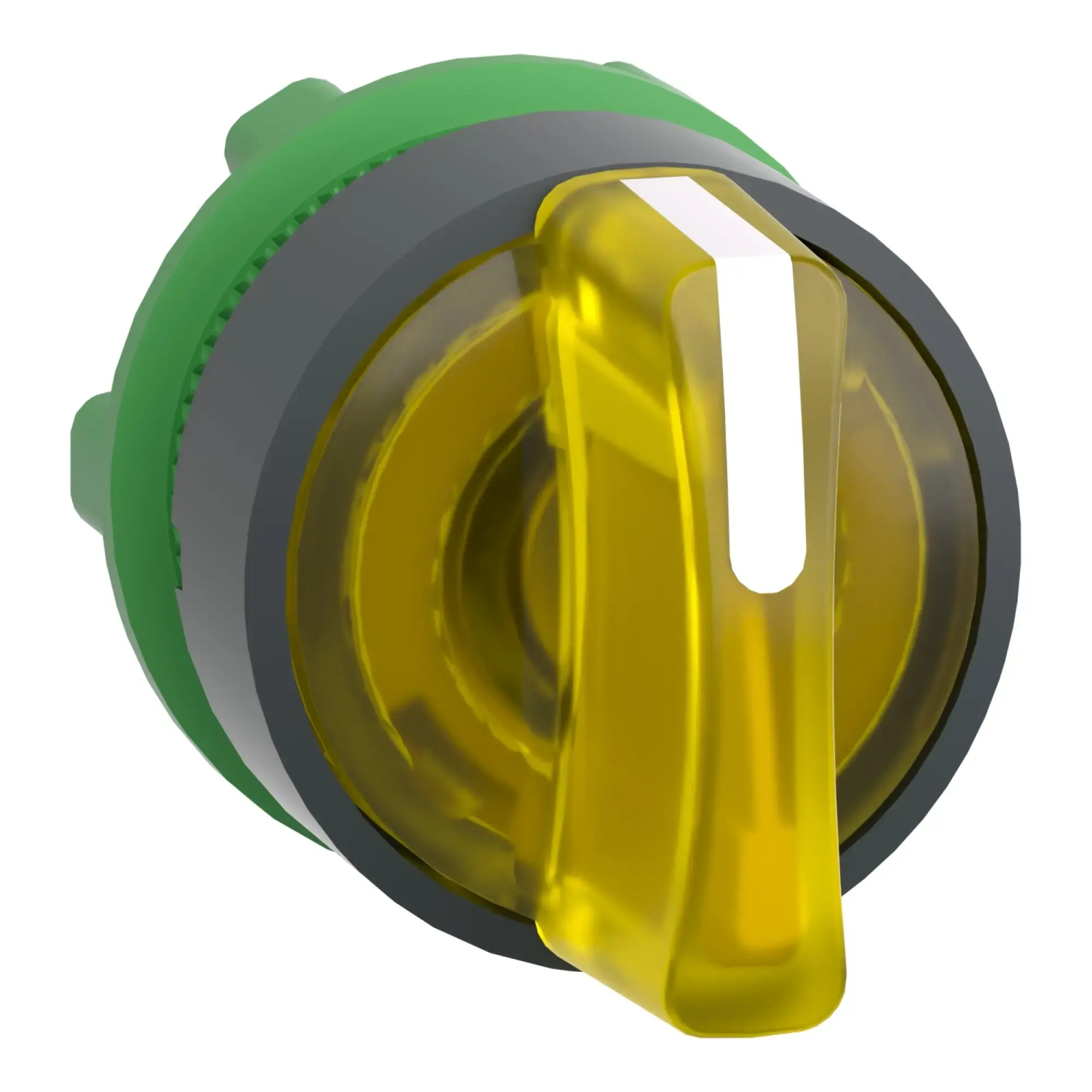 Schneider Electric ZB5AK1383 Illuminated Selector Switch, Front Element, Harmony XB5, Plastic, 22mm, Yellow, for Universal LED, 3 Positions, Latching (img_009)