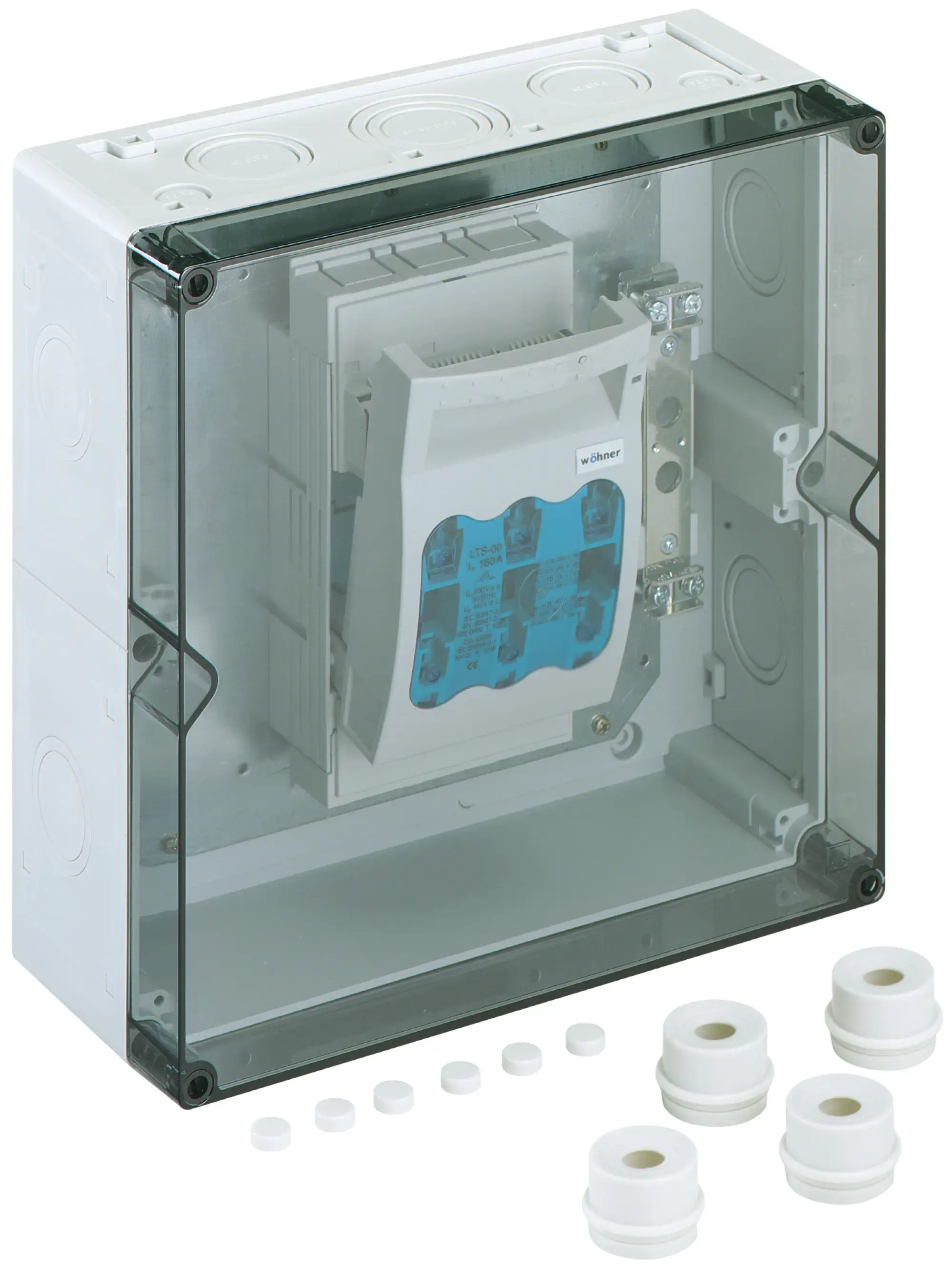 Spelsberg 78620101 NH fuse enclosure, transparent, Type of protection IP54/IP65 , Impact strength IK08, Protection class II, Rated voltage 690V AC, Halogen free (img_001) Spelsberg 78620101 NH fuse enclosure, transparent, Type of protection IP54/IP65 , Impact strength IK08, Protection class II, Rated voltage 690V AC, Halogen free (img_001)