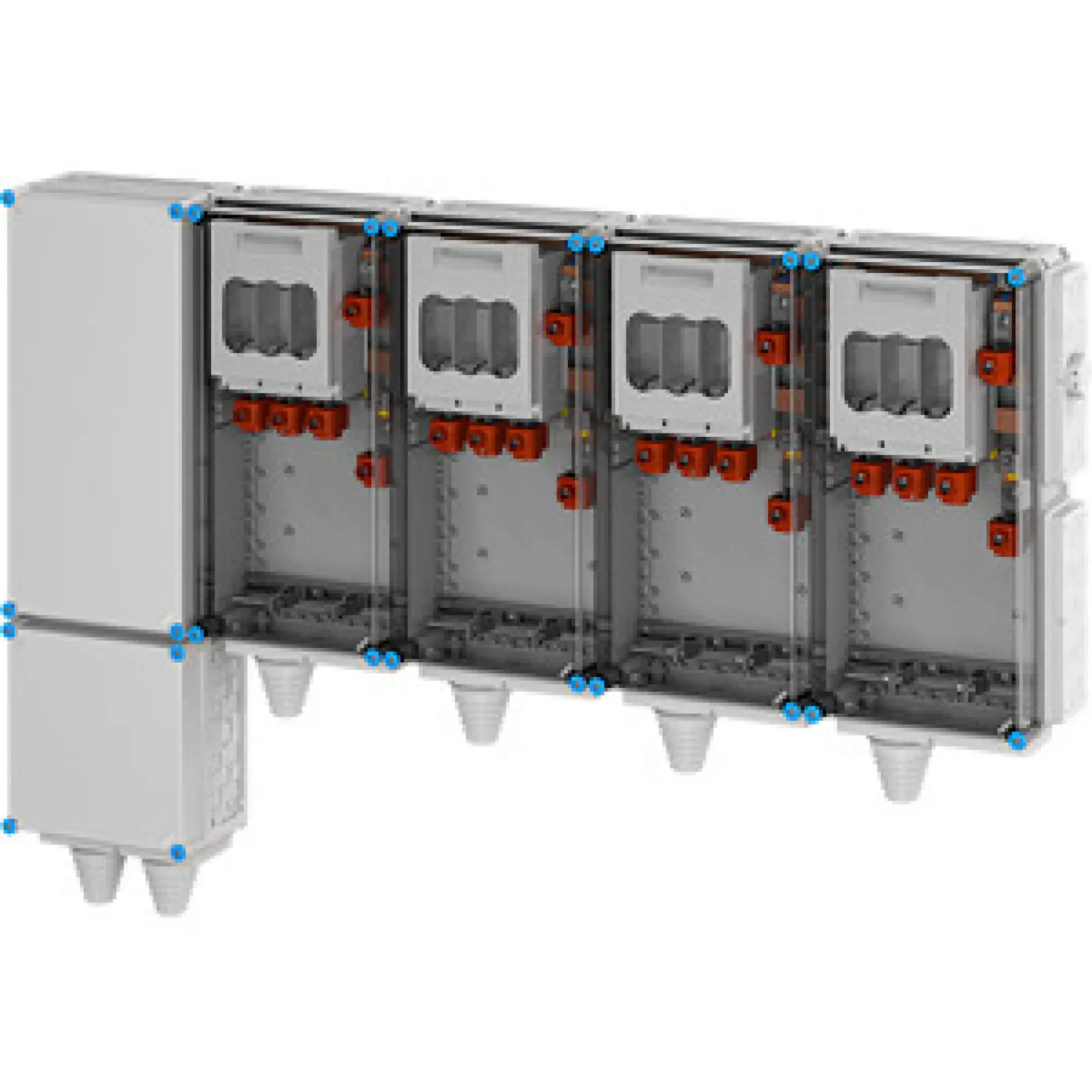 Hensel 65000163 Ladeverteiler für bis zu 4 Abgänge à 140kW Mi EV 140kW 4000 (img_001)