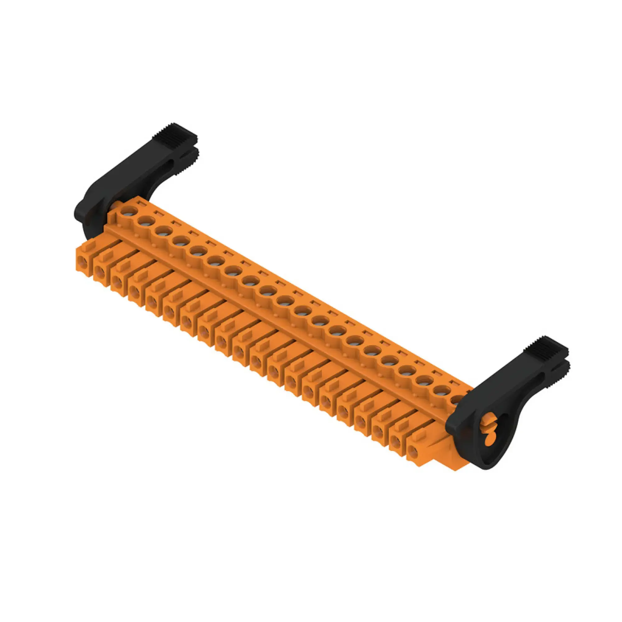 Weidmüller 2442510000 PCB connector (wire connection), 160 V, 17.5 A, Pitch in mm: 3.81, 1.5 mm², Number of poles: 20, Clamping yoke connection, Box (img_001)