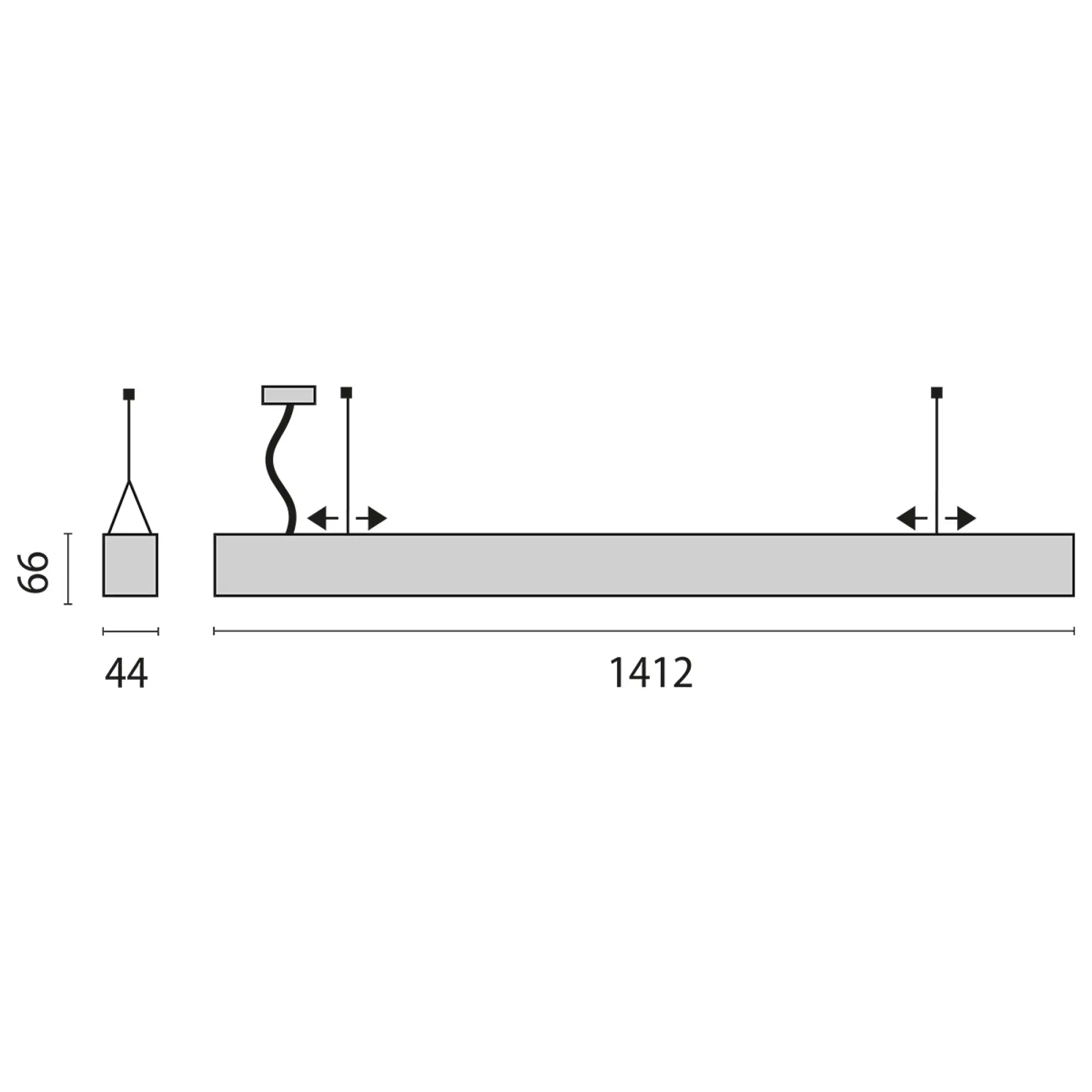 Performance iN Lighting 3115643 LED-Pendelleuchte 4000K 48W DALI Mikroprisma d+i 3115643 (img_005)