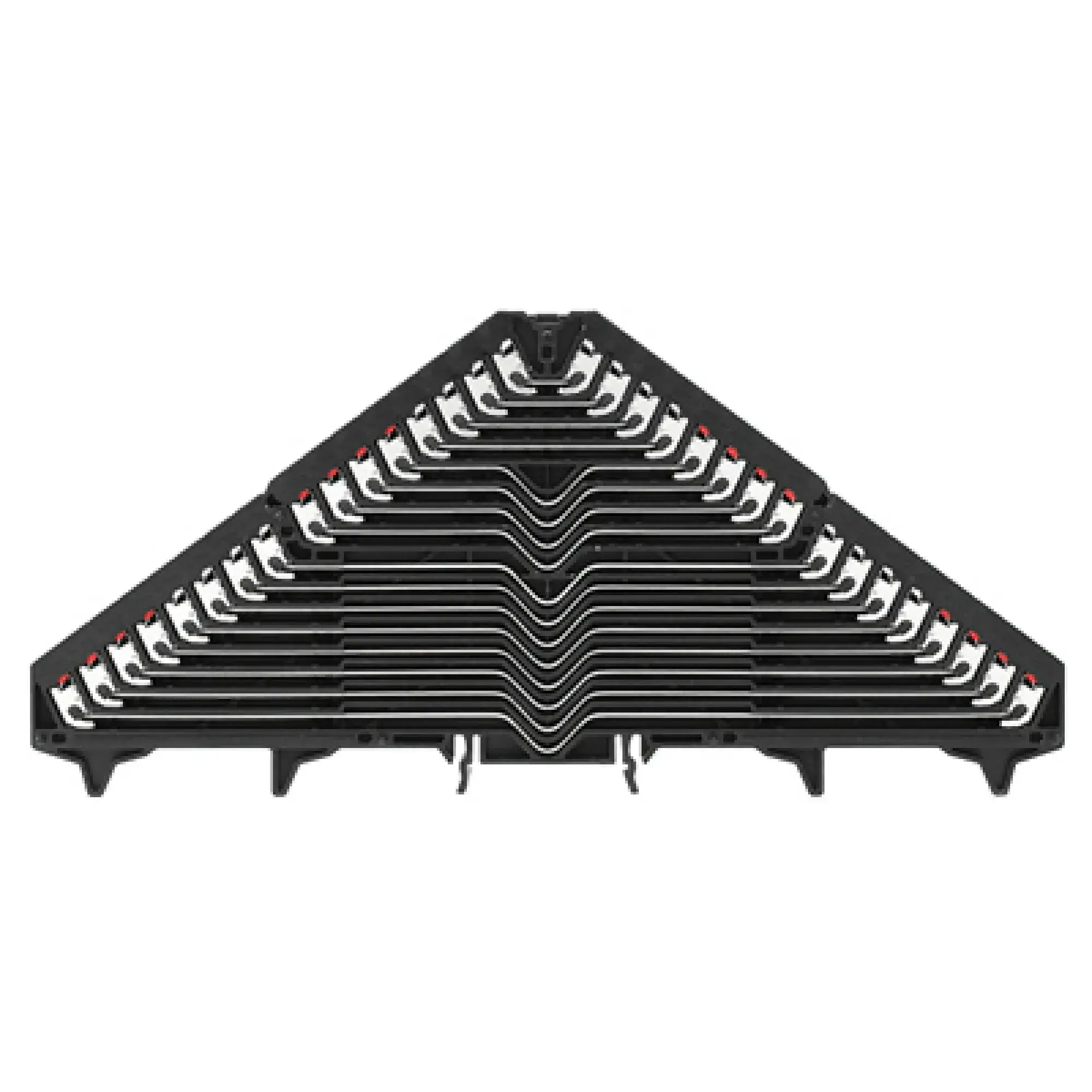 Weidmüller 1173710000 Patch distributor terminal, PUSH IN, black, 1.5 mm², 6 A, 250 V, Number of connections: 64, Number of levels: 16, TS 35 x 7.5, V-0, Polycarbonate (img_001)