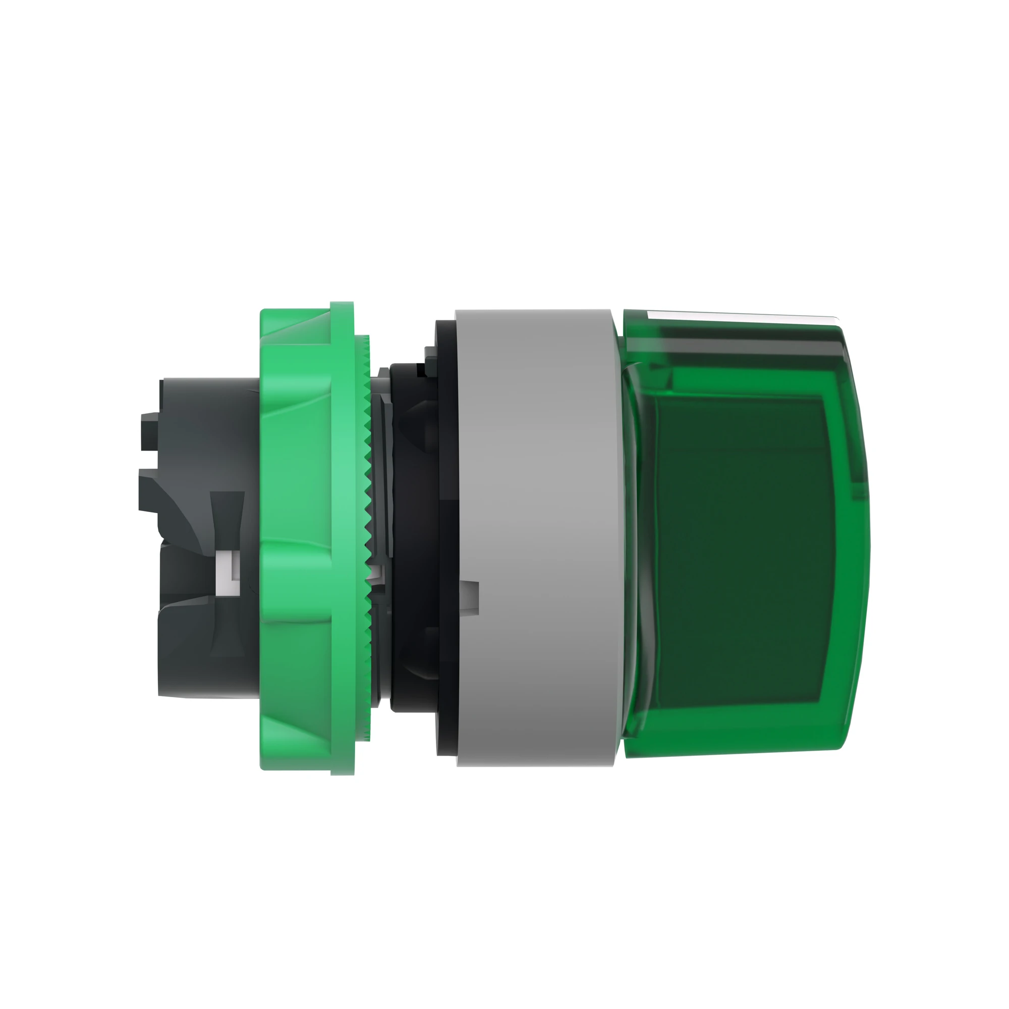 Schneider Electric ZB5AK1833C0 Illuminated selector switch, front element, Harmony XB5, plastic, 22mm, green, for universal LED, 3 positions, momentary right (img_004)