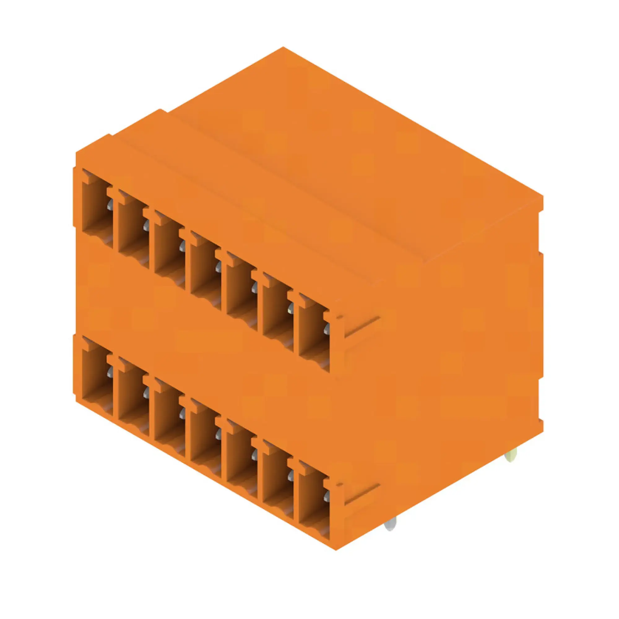 Weidmüller 1972840000 PCB connector (board connection), 160 V, 17.5 A, Pitch in mm: 3.81, Number of poles: 14, THT solder connection, Box (img_001)