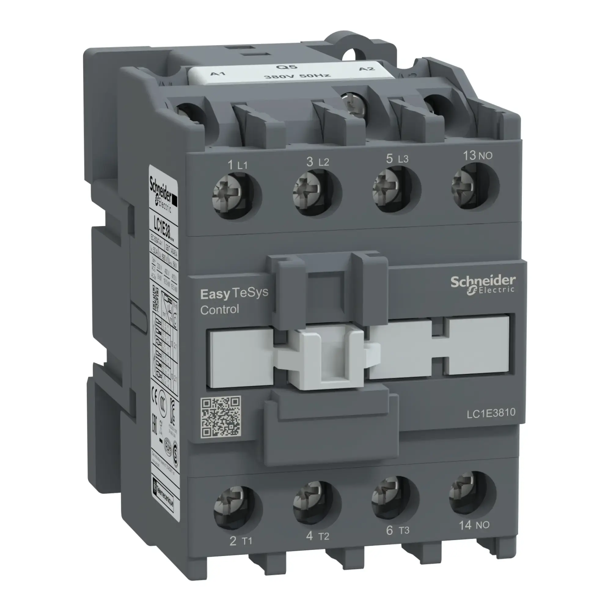 Schneider Electric LC1E3810Q5 Easy TeSys-Steuergerät 3P 38A 1NO 380V AC 50Hz (img_002)