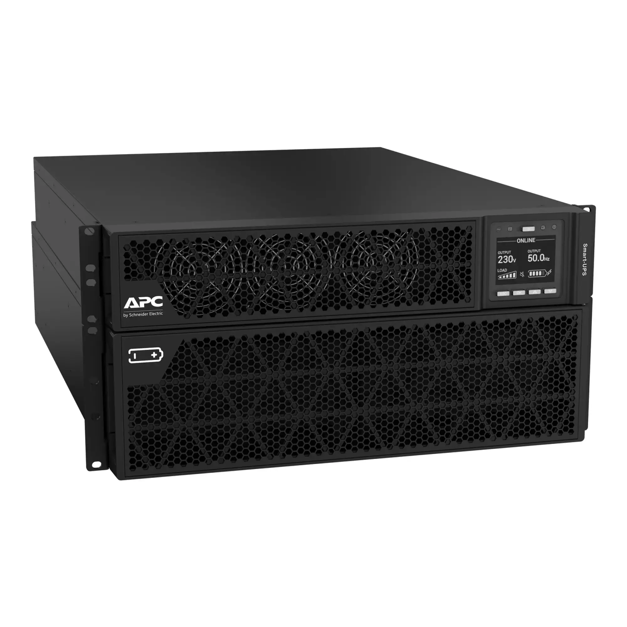 APC SRTG8KXLI Smart-UPS On-Line, 8kVA/8kW, Rack/Tower, 230V, 2x IEC C13+1x IEC C19+ Festverdrahtung 3-adrig (1P+N+E) Ausg., Netzwerkkarte, ohne Rack-Einbausatz (img_005)