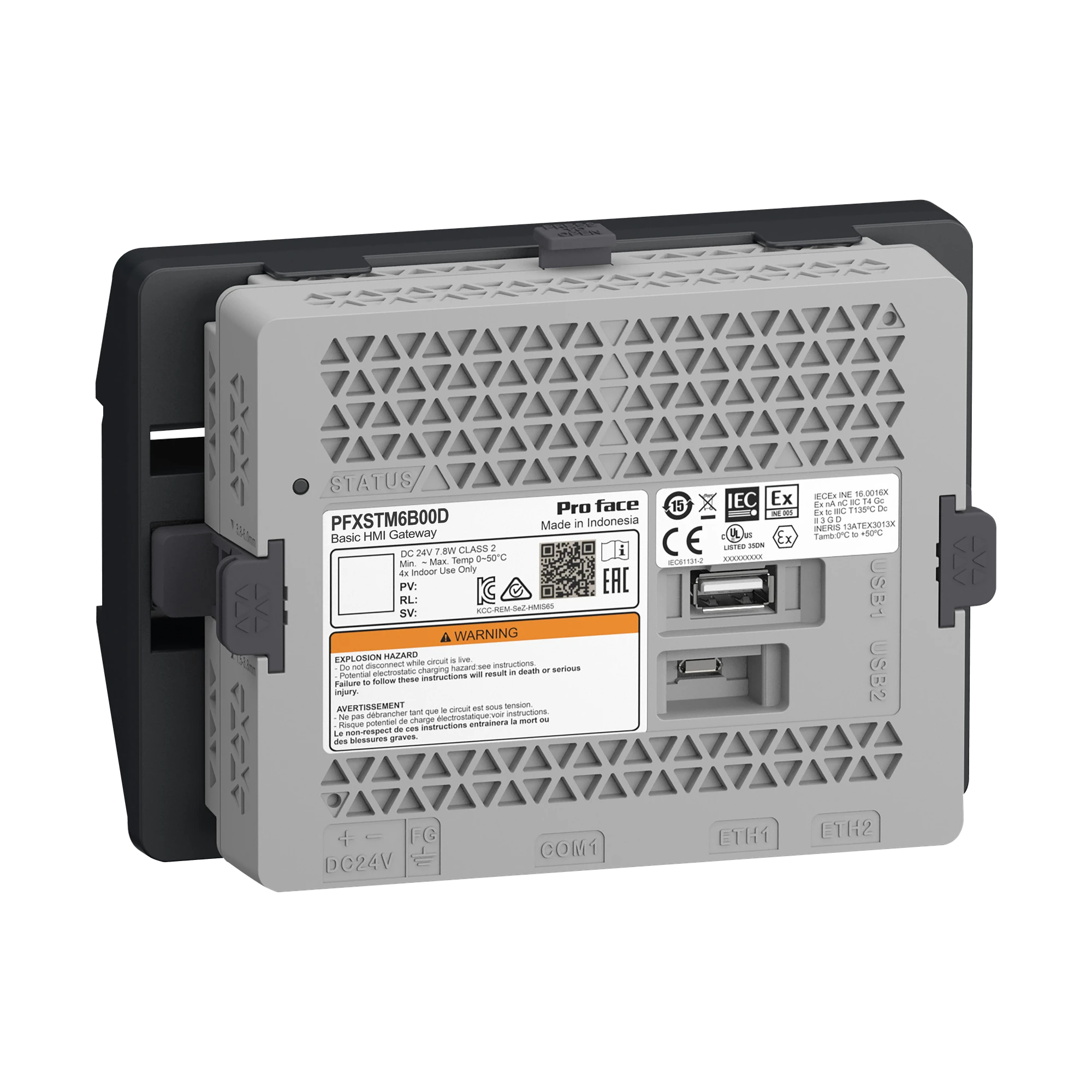 Schneider Electric PFXSTM6B00D STM6000 Gateway Box, without display, including Web Viewer RT and DIN rail adapter (img_001)