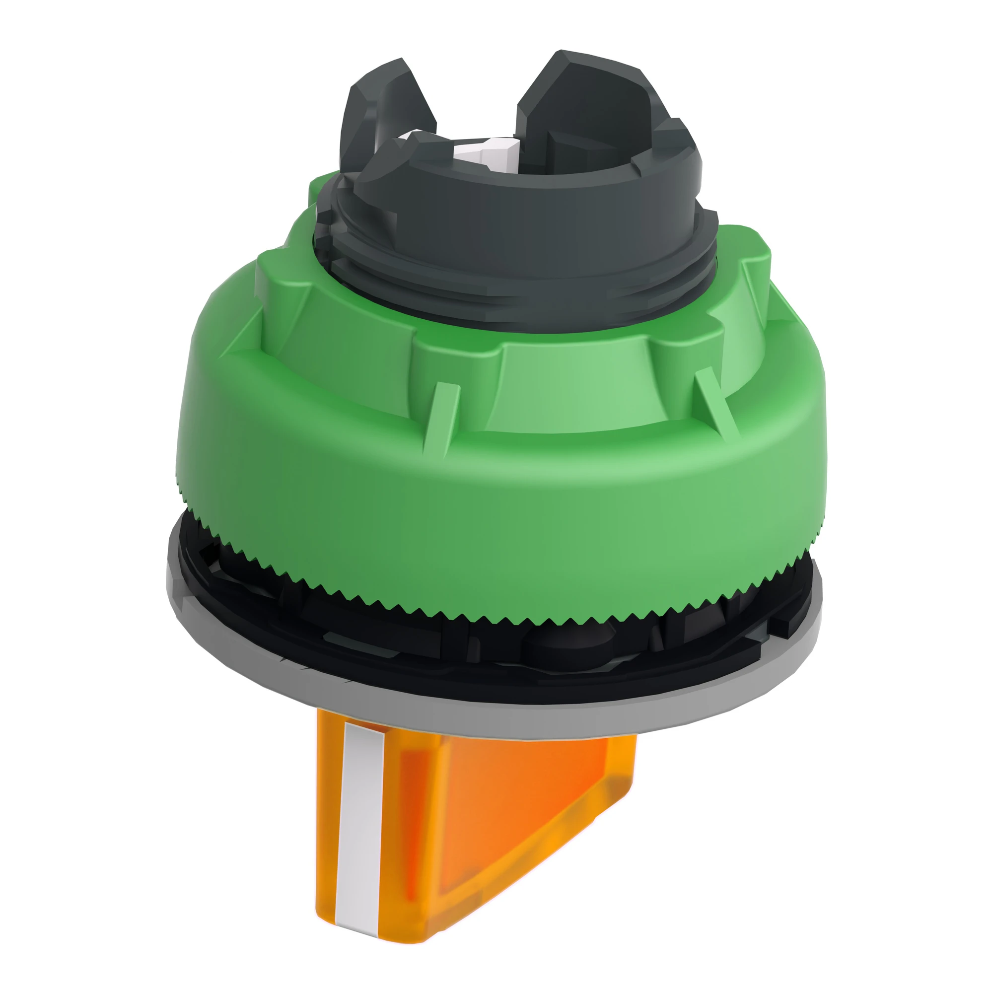 Schneider Electric ZB5FK1453C0 Illuminated Selector Switch, Front Element, Harmony XB5F, Plastic, 30mm, Orange, for Universal LED, 2 Positions, Momentary (img_006)