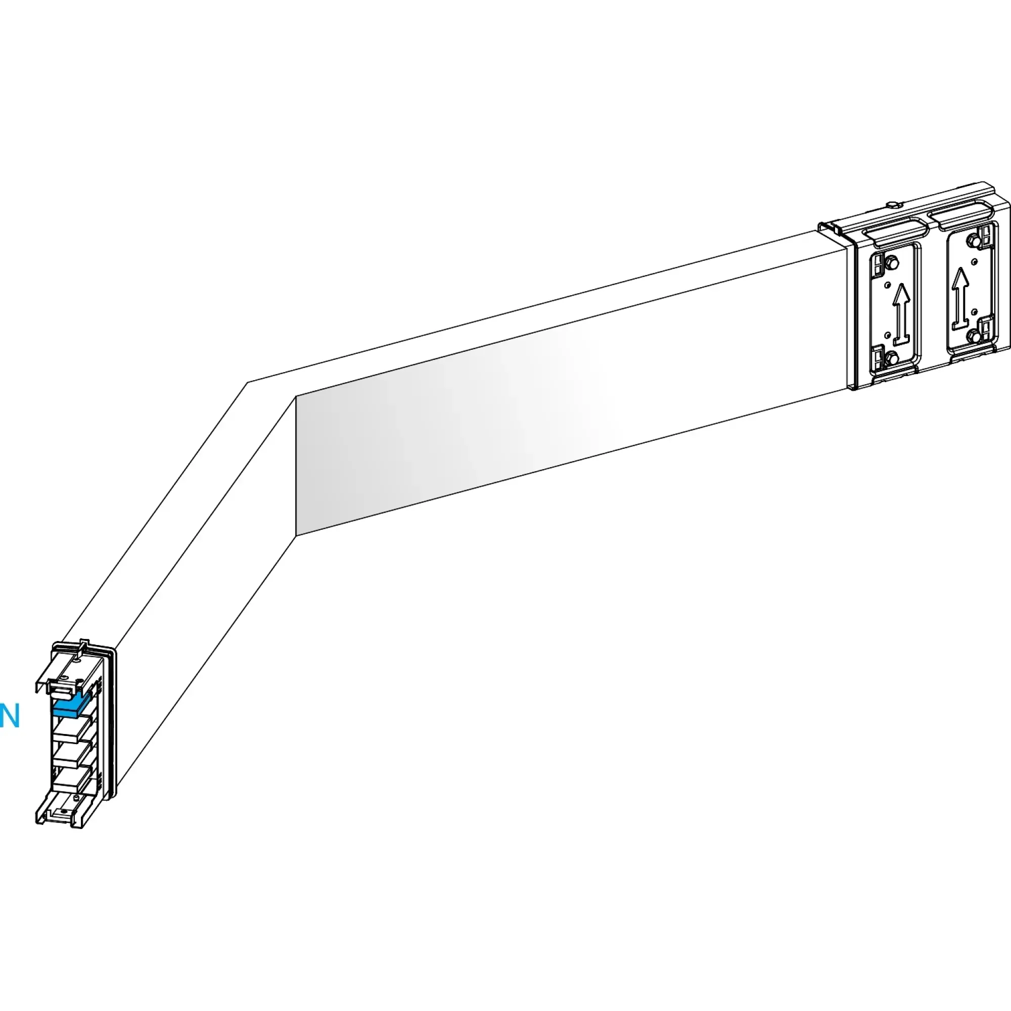 Schneider Electric KSA250DLC43B KSA Angular Element, 250A, upright, selectable length, angle ≠ 90° (img_002)