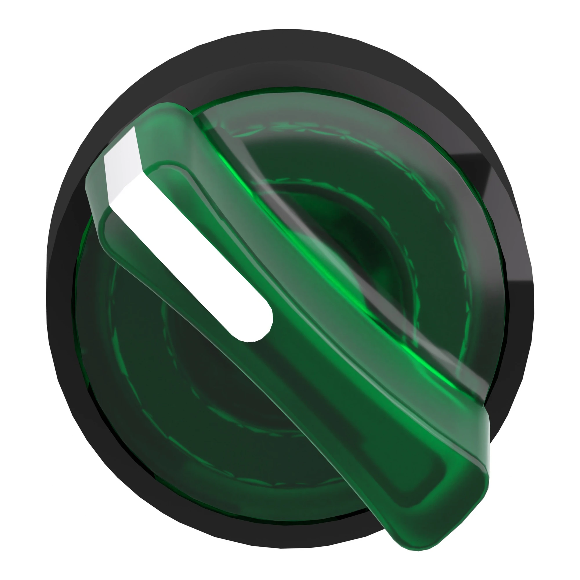 Schneider Electric ZB4BK12337 Illuminated selector switch, front element, Harmony XB4, metal black, 22mm, green, for universal LED, 2 positions, latching (img_005)