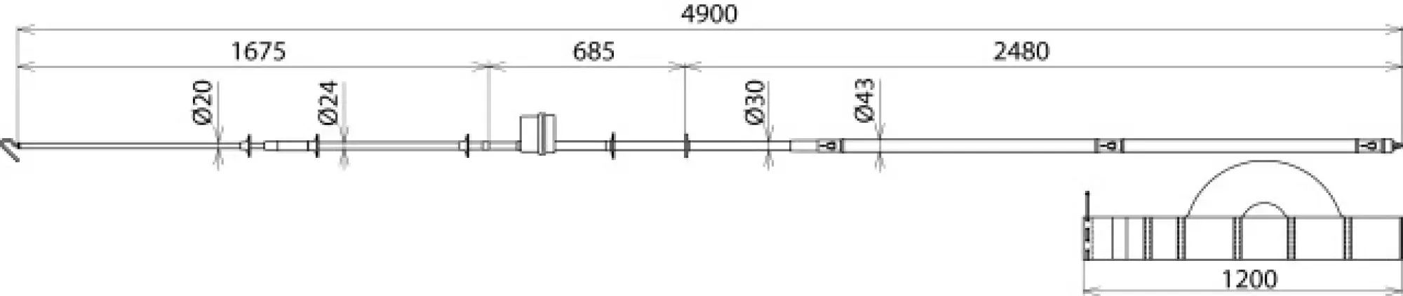 Dehn 766617 PHE voltage det. 15kV 16.7Hz f. overhead lines (tr. in motor veh.), bag -SET- DB Mat. No. 652975 Z. No. 3 Ebgw 02.53 (img_002)