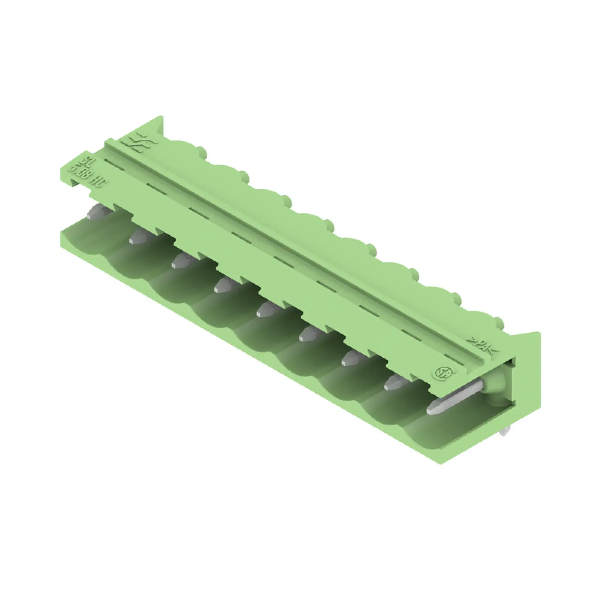 Weidmüller 1401700000 PCB connector (board connection), 320 V, 24 A, Pitch in mm: 5.08, Number of poles: 9, THT solder connection, Box (img_001)
