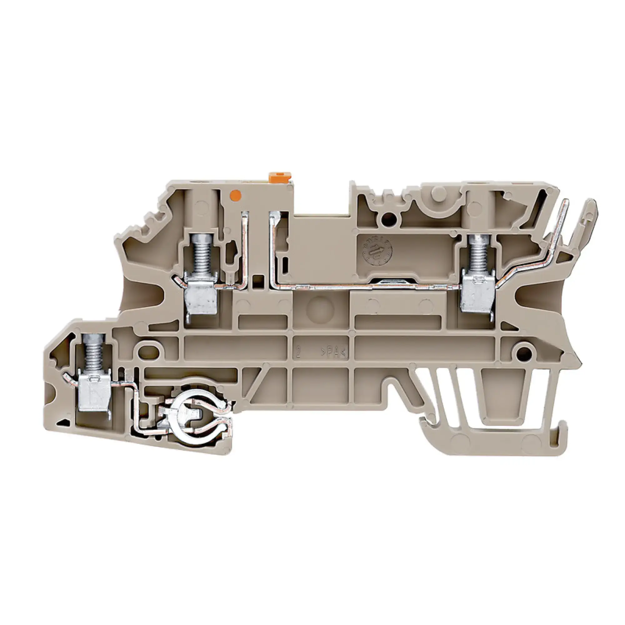 Weidmüller 1357440000 Test-disconnect terminal, Screw connection, dark beige, 2.5 mm², 20 A, 250 V, Number of connections: 4, Number of levels: 2 (img_001) Weidmüller 1357440000 Test-disconnect terminal, Screw connection, dark beige, 2.5 mm², 20 A, 250 V, Number of connections: 4, Number of levels: 2 (img_001)
