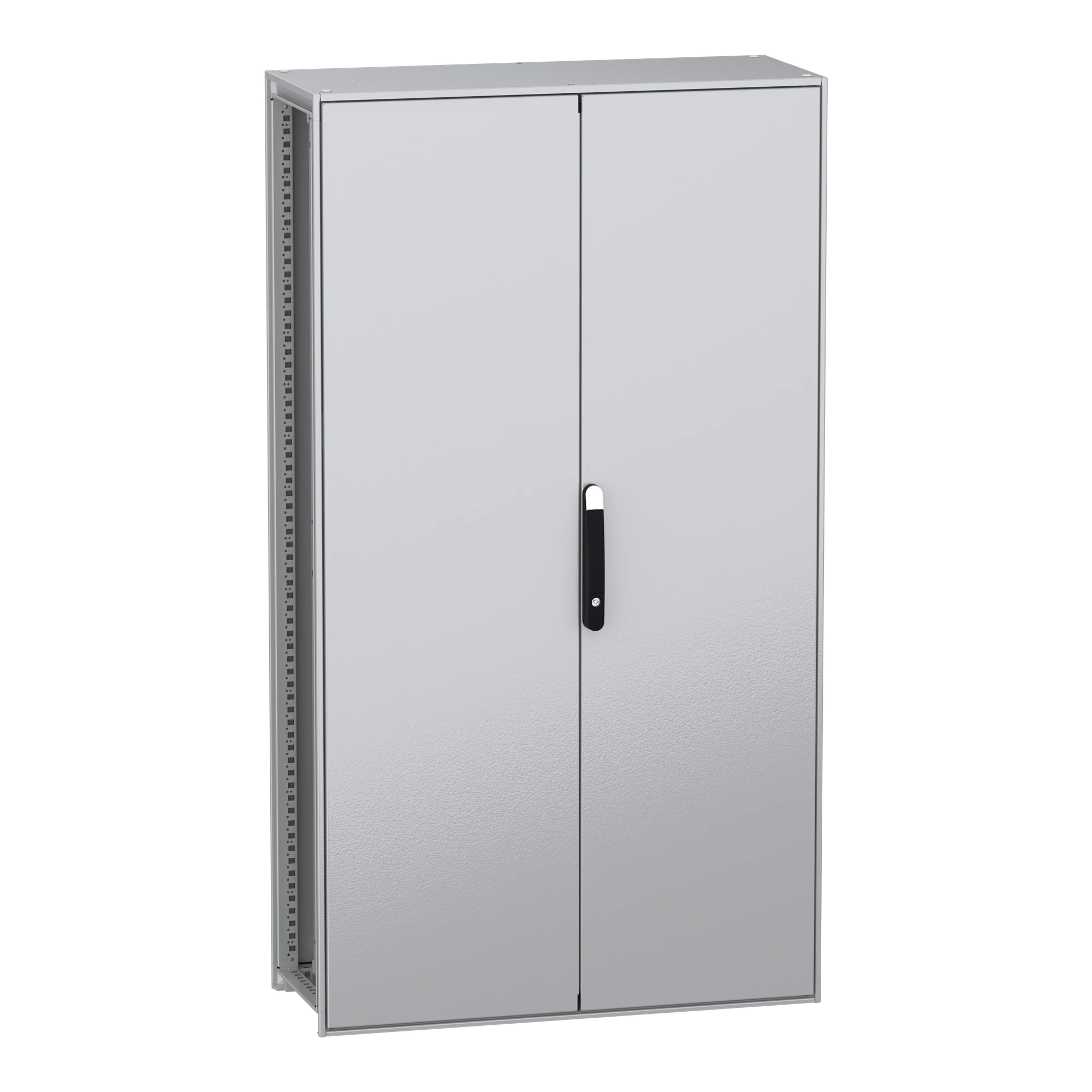 Schneider Electric NSYSFN1810402DP Floor-standing enclosure, PanelSeT SFN, made of decarbonized steel, with mounting plate, assembled, 1800x1000x400mm, 2 doors, IP55 (img_001)