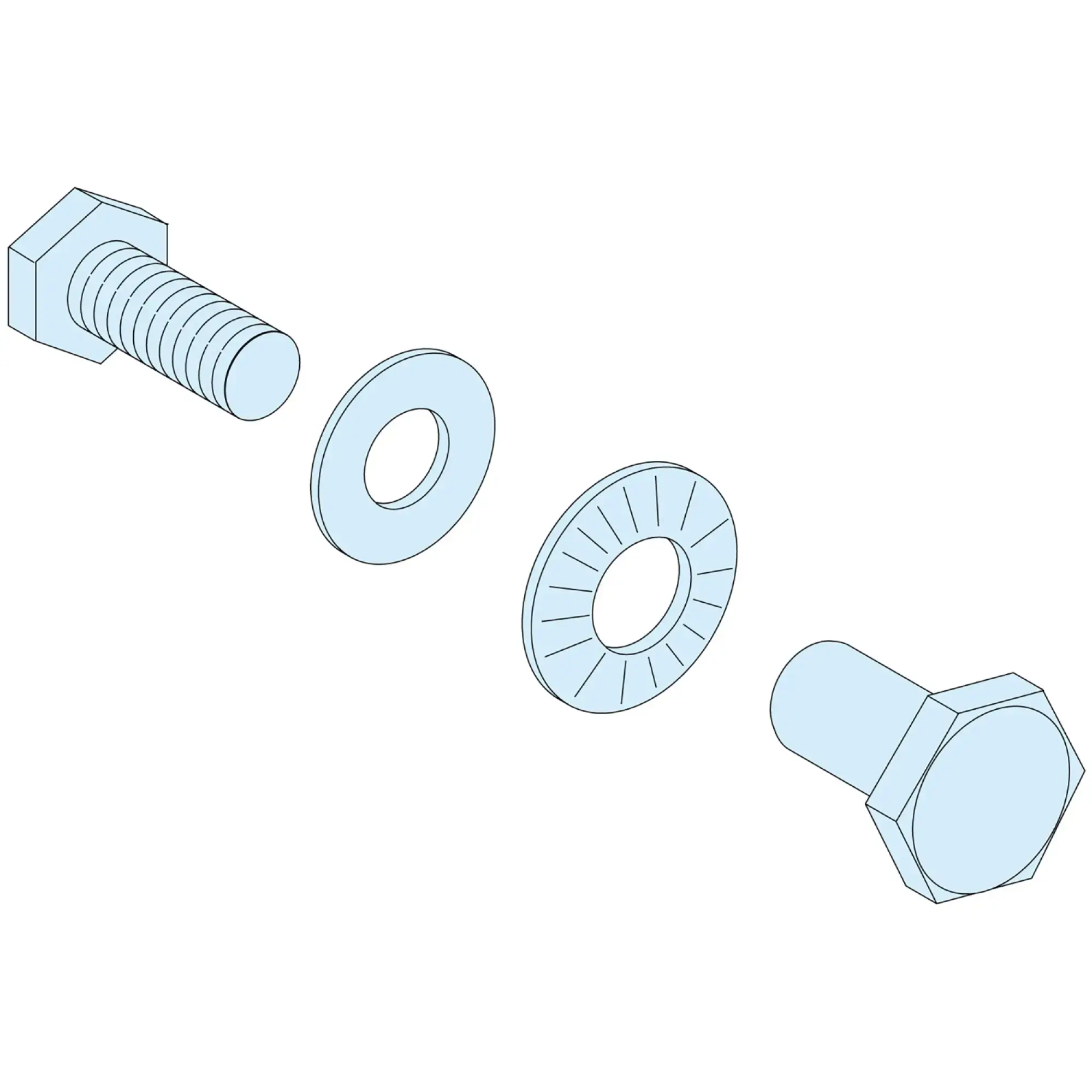 Schneider Electric LVS04645 PrismaSeT-P, Linergy BS, Connection Screws, Vertical Busbar Horizontal Busbar Linergy BS, (20pcs) (img_002)