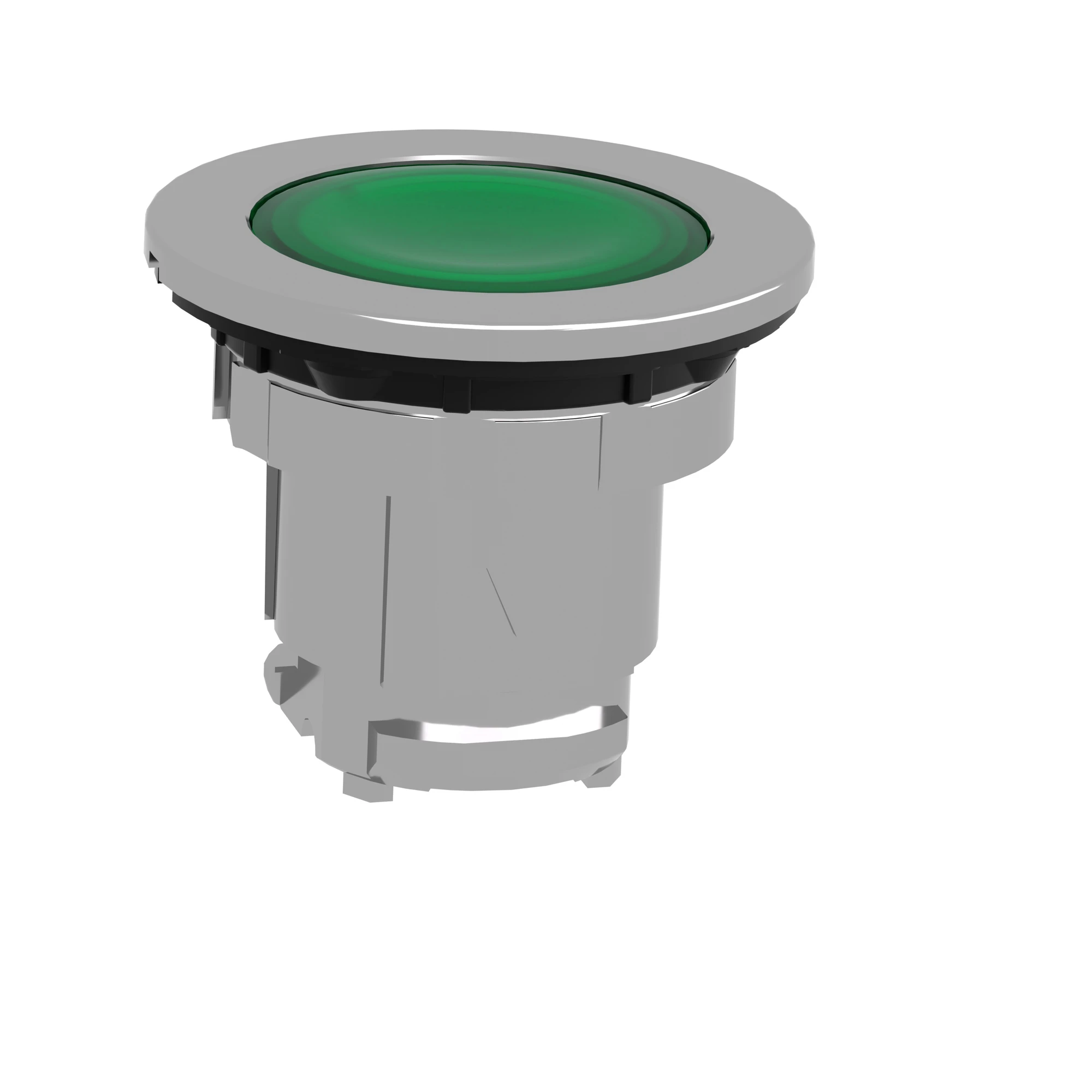 Schneider Electric ZB4FH033 Illuminated pushbutton, front element, Harmony XB4F, metal, 30mm, green, for universal LED, latching (img_005)