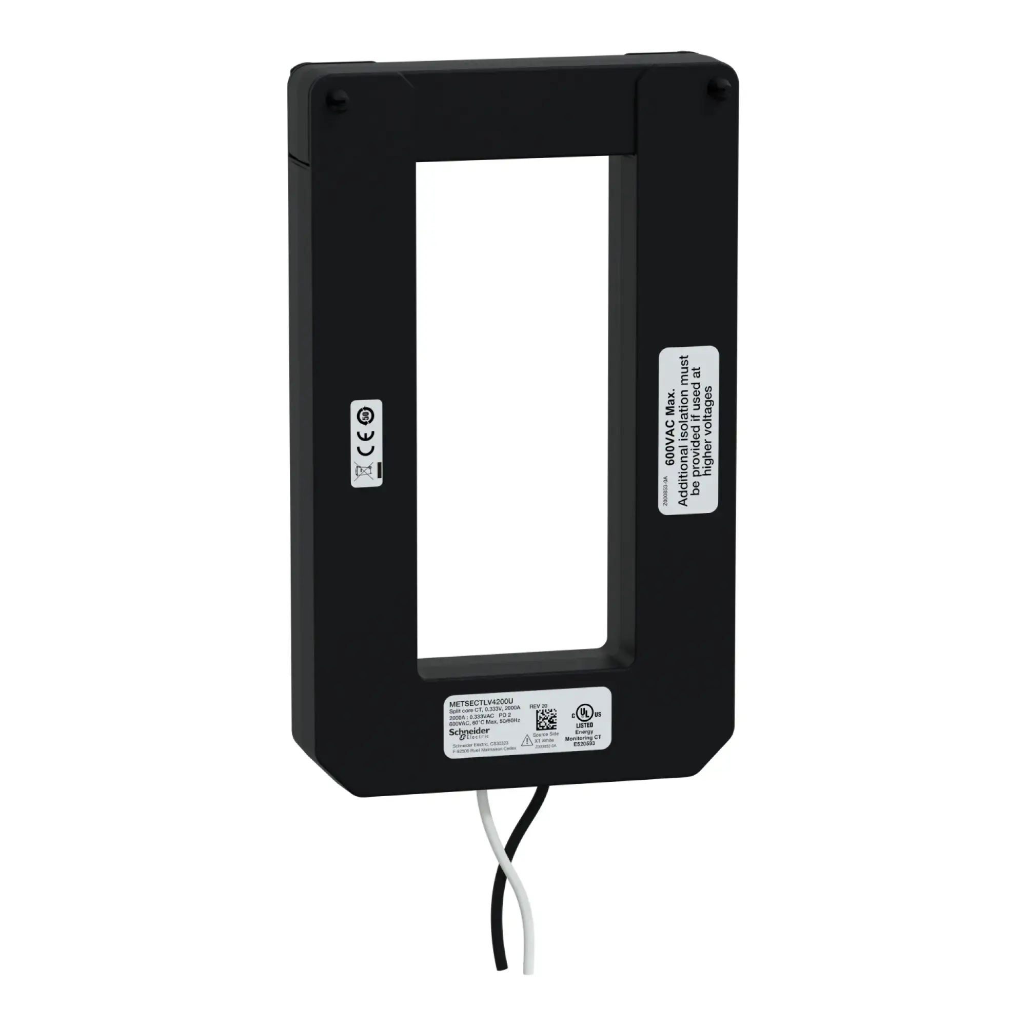 Schneider Electric METSECTLV4200U Kabelumbauwandler LVCT 2000 A - 0,333 V Ausgang, Innenmaße 146 x 63 mm METSECTLV4200U (img_001) Schneider Electric METSECTLV4200U Kabelumbauwandler LVCT 2000 A - 0,333 V Ausgang, Innenmaße 146 x 63 mm METSECTLV4200U (img_001)