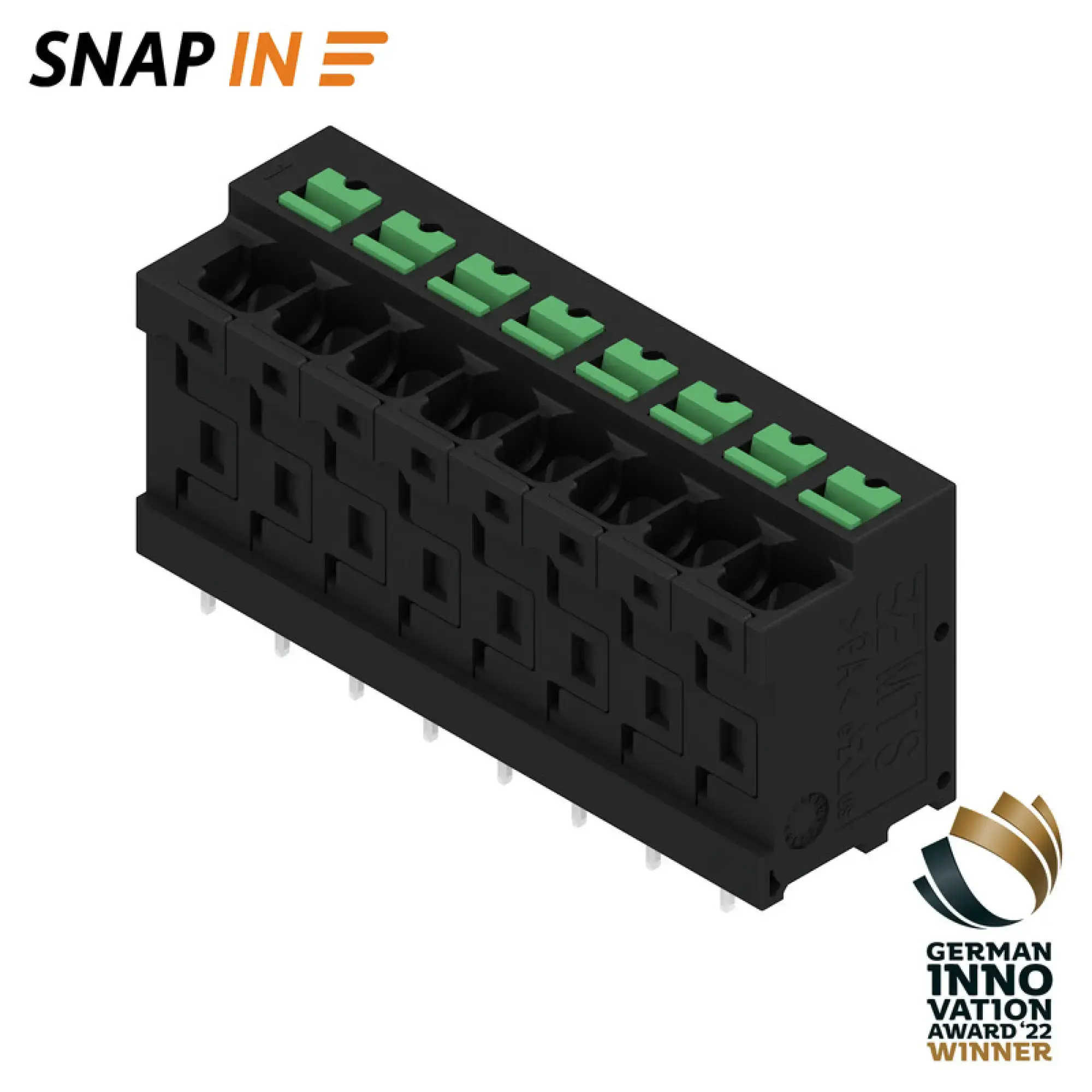 Weidmüller 2913770000 PCB terminal, 320 V, 32 A, Pitch in mm: 5.00, 4 mm², Number of poles: 8, SNAP IN, THT solder connection, 180°, Tube (img_001) Weidmüller 2913770000 PCB terminal, 320 V, 32 A, Pitch in mm: 5.00, 4 mm², Number of poles: 8, SNAP IN, THT solder connection, 180°, Tube (img_001)