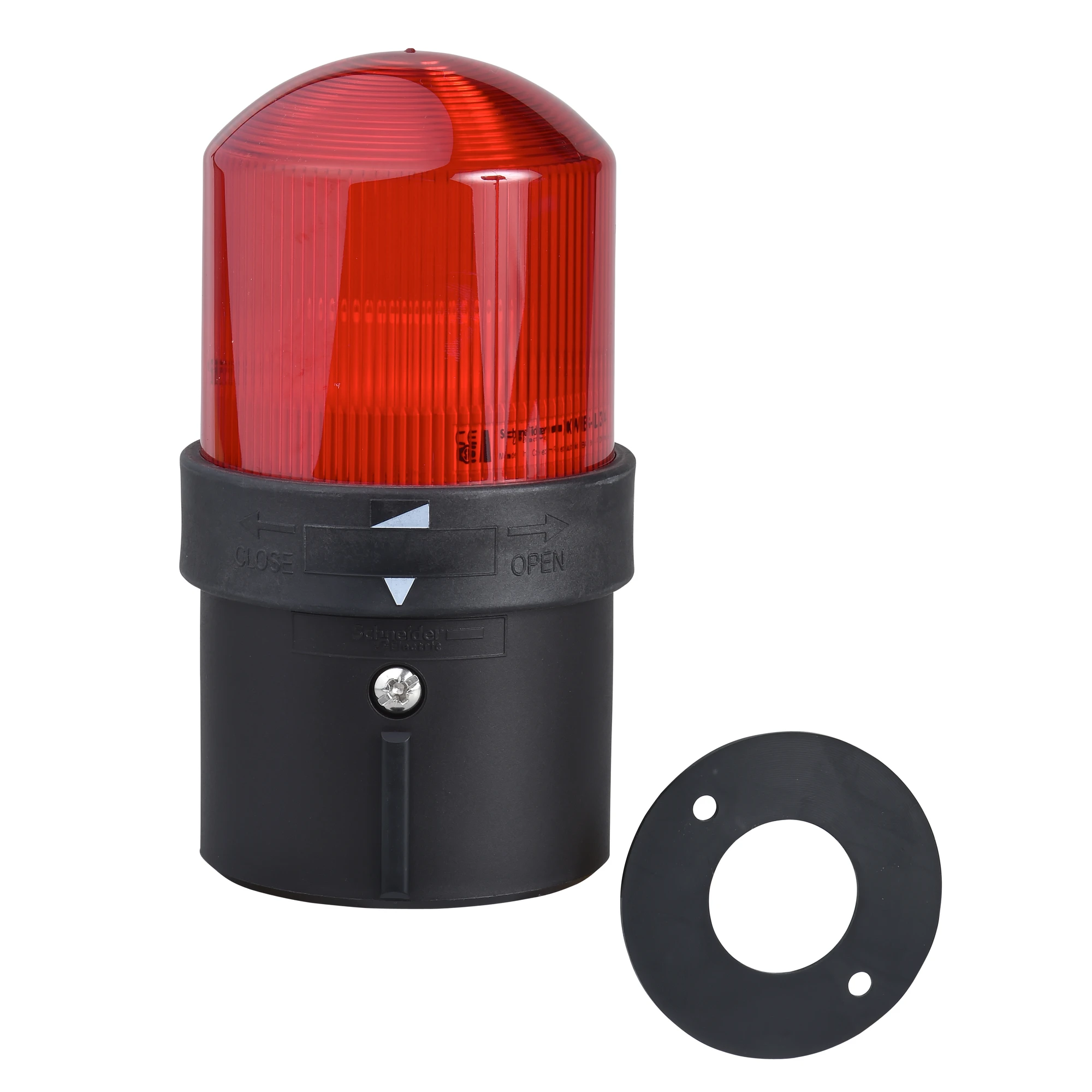 Schneider Electric XVBL1M4 Signal tower with flashing light, red XVB, integral LED, 230V AC, IP 65 (img_001)