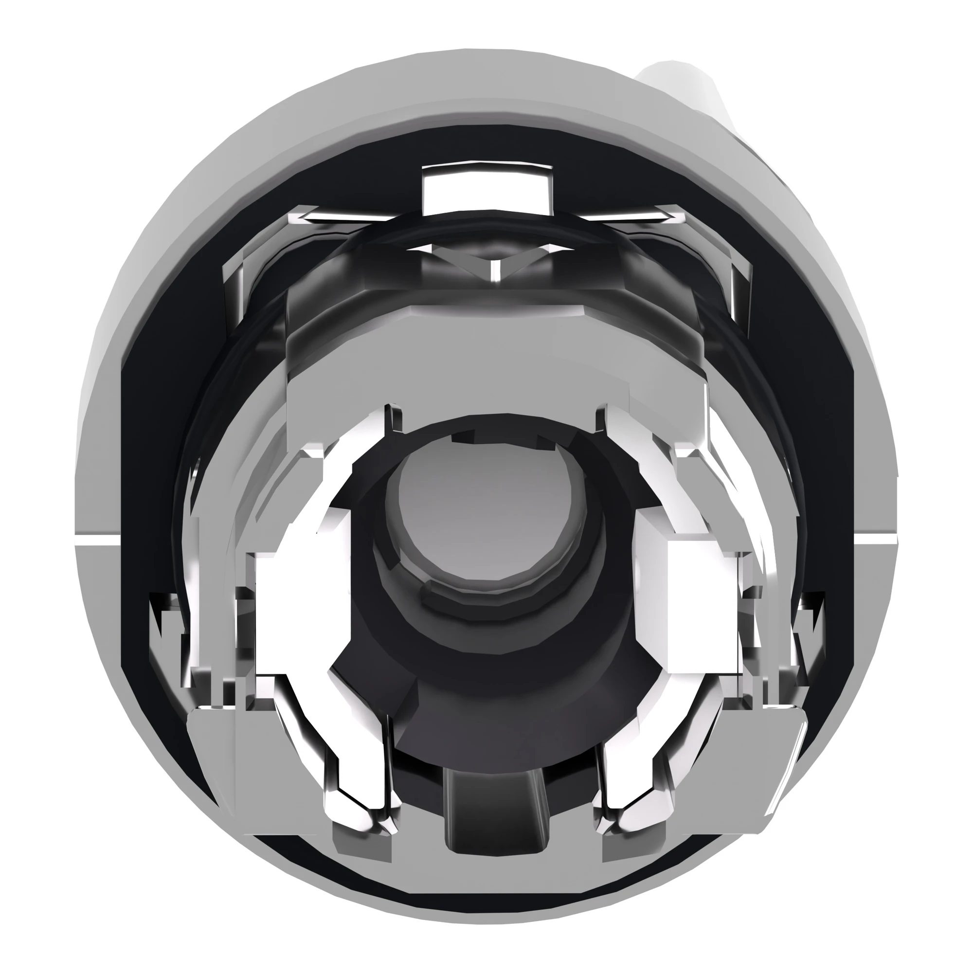 Schneider Electric ZB4BK1213 Illuminated Selector Switch, Front Element, Harmony XB4, Metal, 22mm, White, for Universal LED, 2 Positions, Latching (img_002) Schneider Electric ZB4BK1213 Illuminated Selector Switch, Front Element, Harmony XB4, Metal, 22mm, White, for Universal LED, 2 Positions, Latching (img_002)