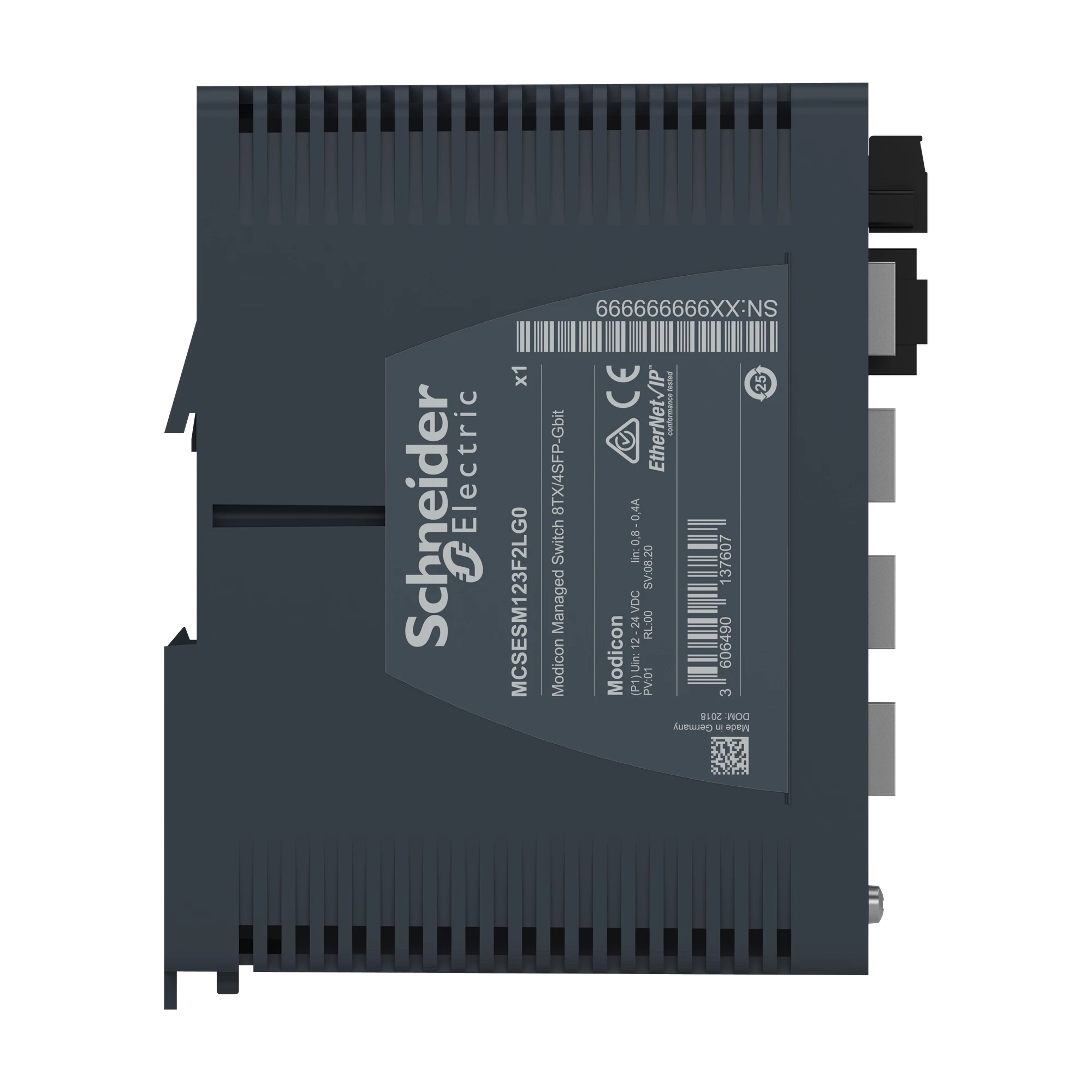 Schneider Electric MCSESP083F23G0 Modicon PoE Managed Switch, 8 Gigabit Copper Ports (8TX 10/100/1000 Mbps), Power over Ethernet (img_003) Schneider Electric MCSESP083F23G0 Modicon PoE Managed Switch, 8 Gigabit Copper Ports (8TX 10/100/1000 Mbps), Power over Ethernet (img_003)