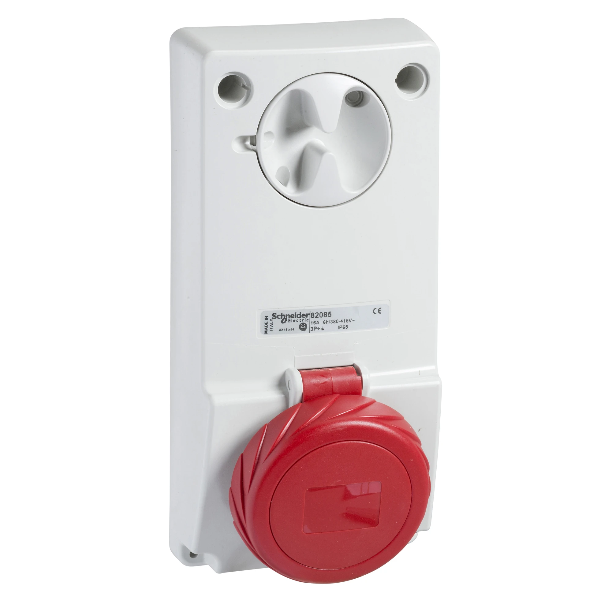 Schneider Electric 82084 Lockable surface-mounted socket, 16A, 2p+E, 380-415 V AC, IP65 (img_001) Schneider Electric 82084 Lockable surface-mounted socket, 16A, 2p+E, 380-415 V AC, IP65 (img_001)