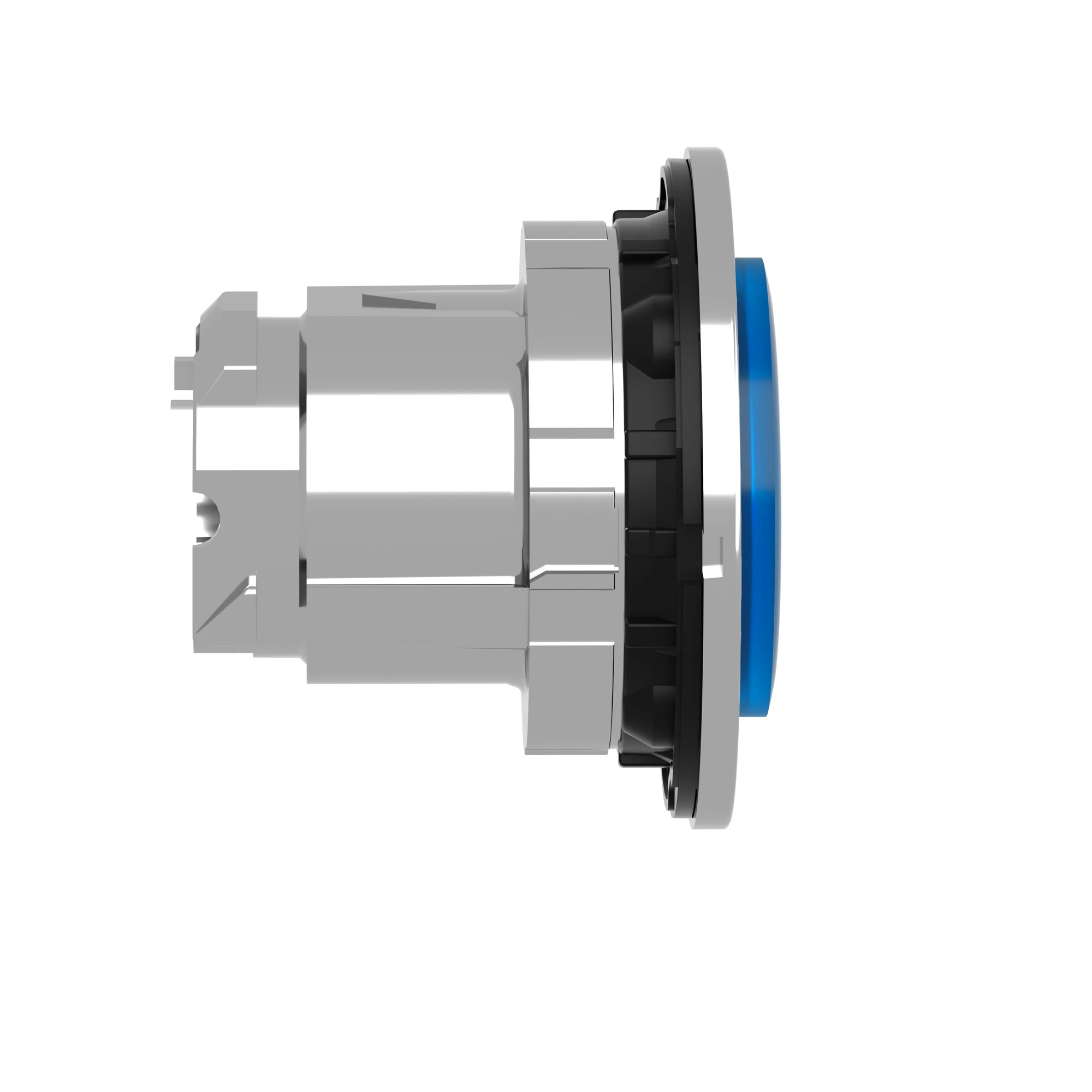 Schneider Electric ZB4FW163 Illuminated pushbutton, front element, Harmony XB4F, metal, 30mm, blue, protruding, unlabelled, for universal LED (img_004)
