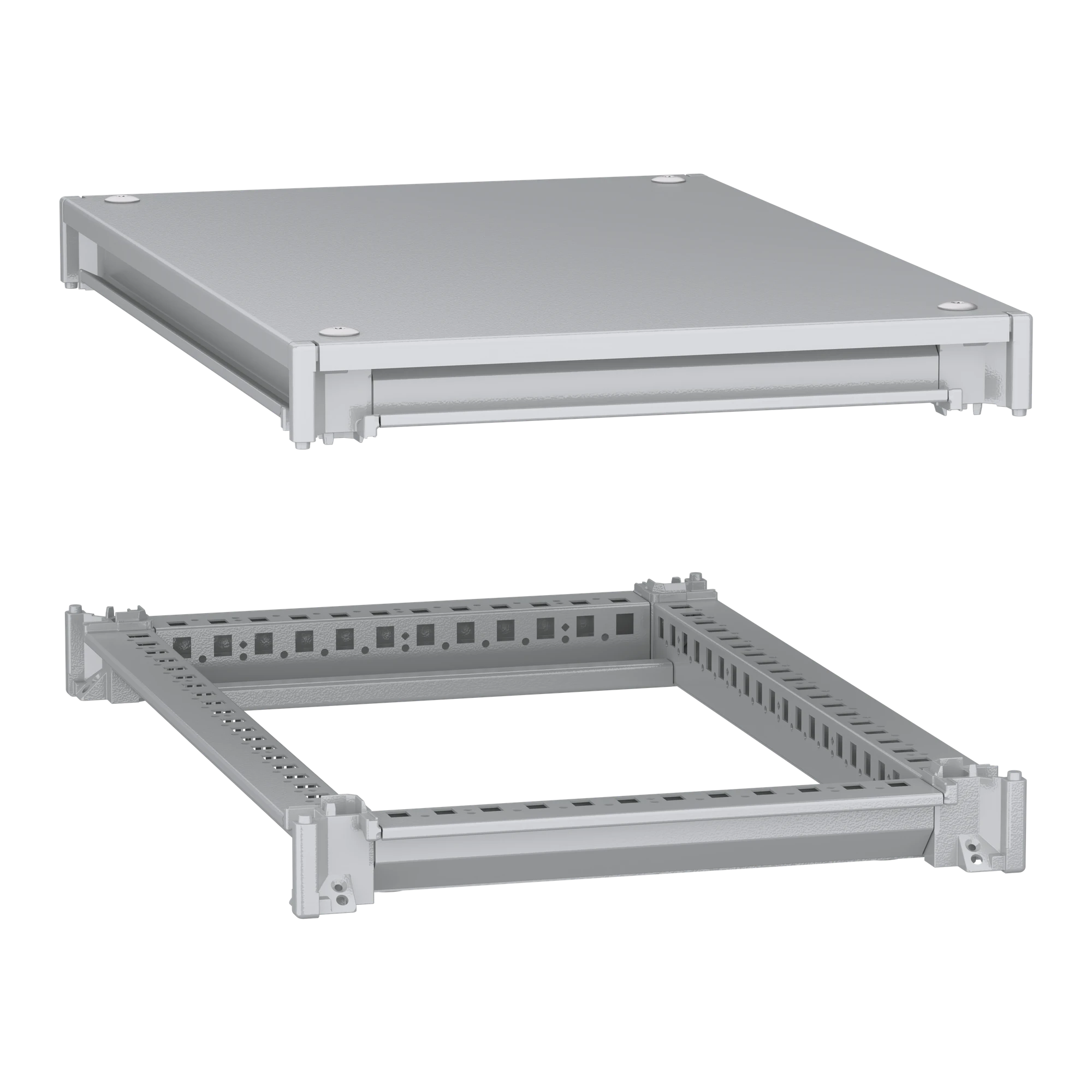 Schneider Electric NSYSFNC46 Lower and upper frame, PanelSeT SFN, for electrical enclosures W 400 x D 600 mm, including roof (img_001)
