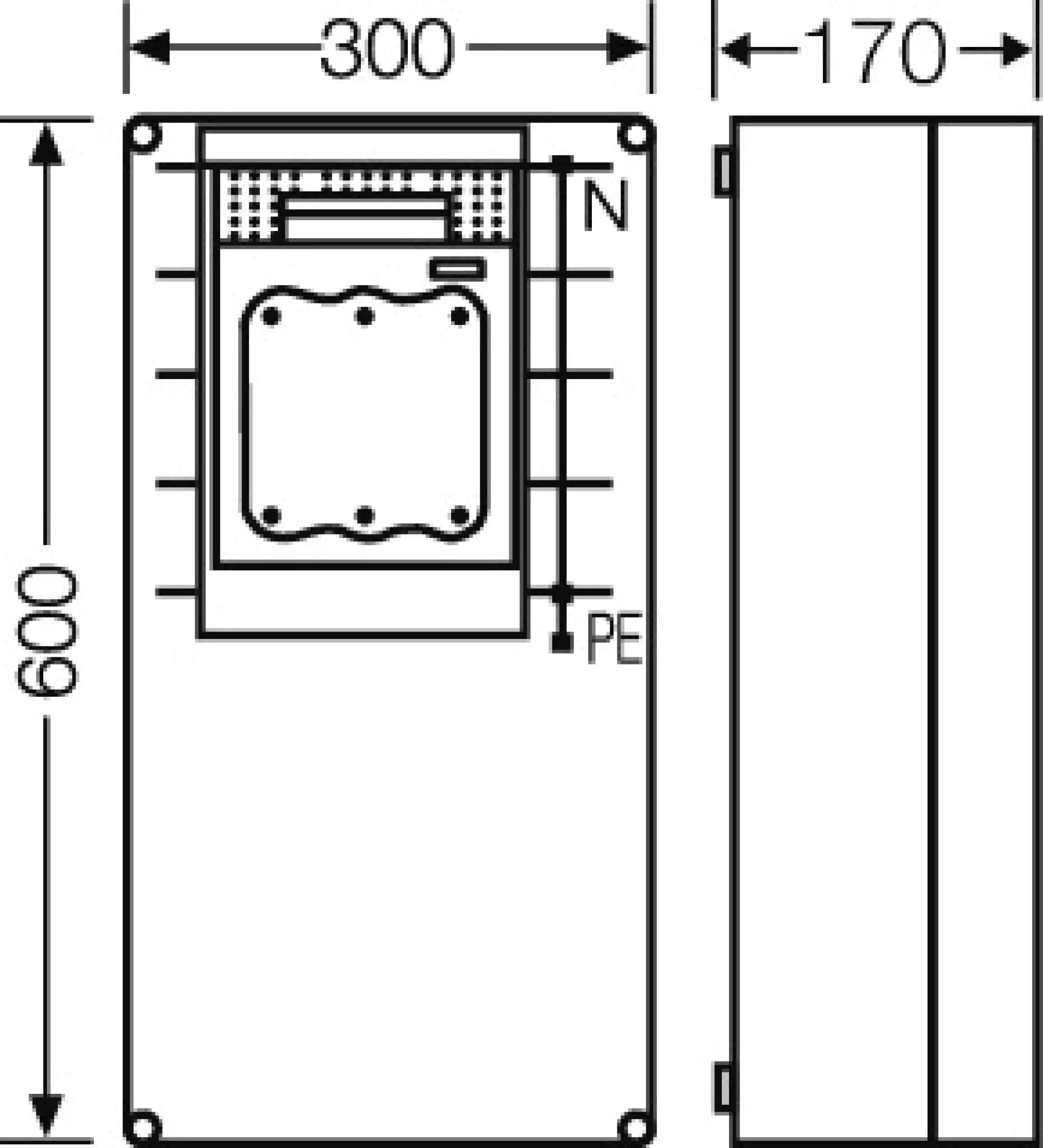 Hensel 20001390 Mi-NH-Sicherungslasttrennschaltergehäuse , 1xNH 1,a. Sammels., 250A, 5polig Mi 6480 (img_002)
