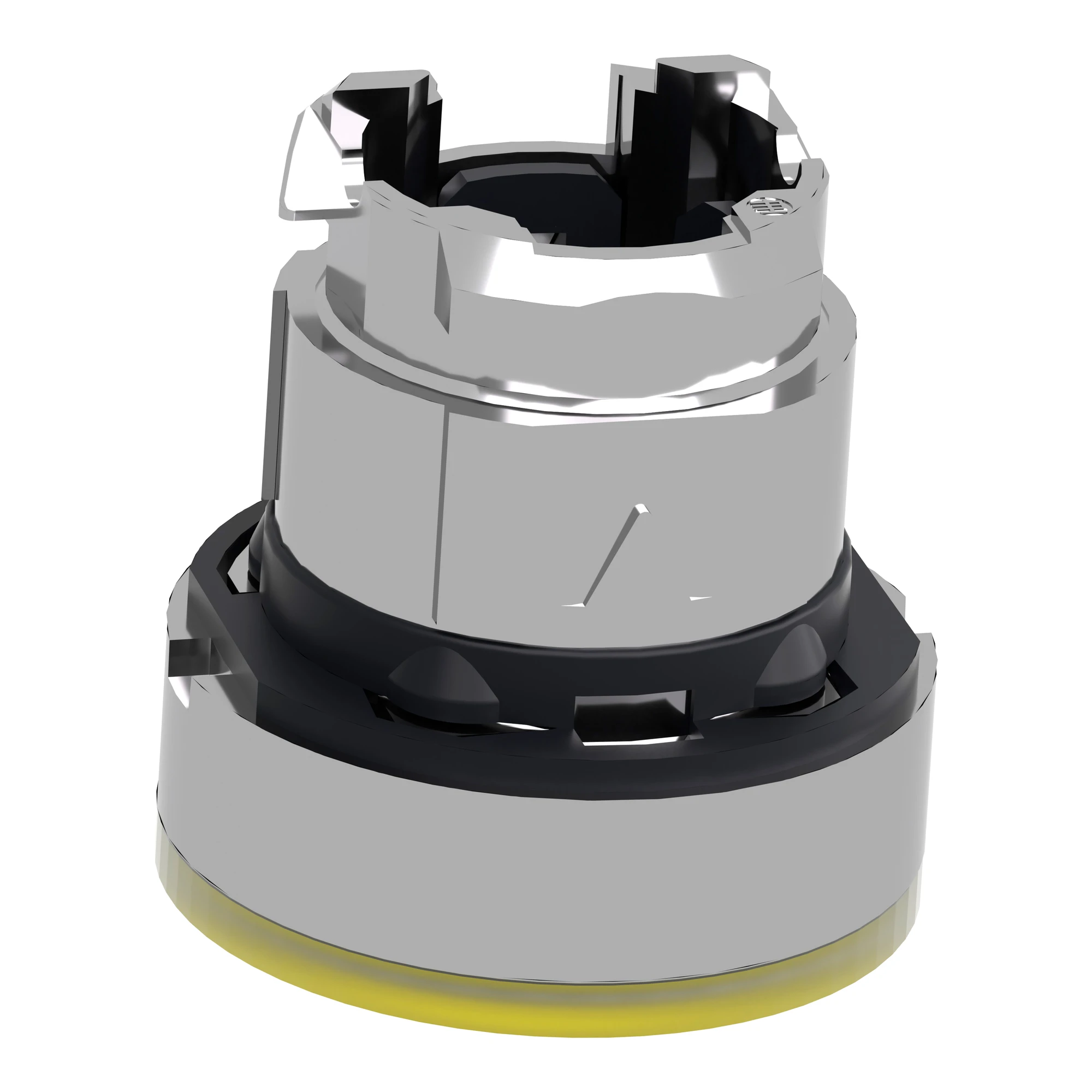 Schneider Electric ZB4BA88 Illuminated push-button, front element, Harmony XB4, metal, 22mm, yellow, momentary, for universal LED, for insertion label (img_007)