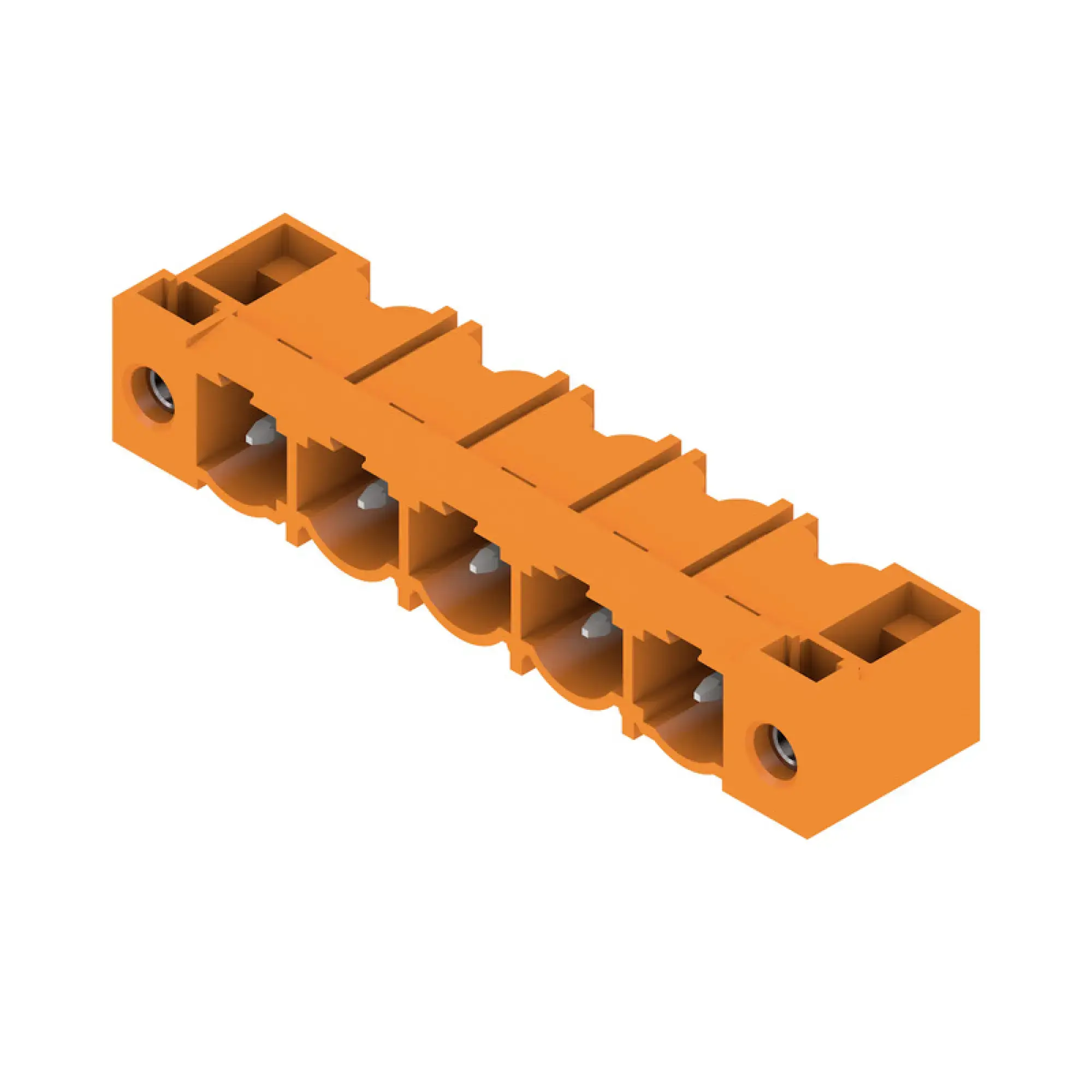 Weidmüller 1026840000 PCB connector (board connection), 500 V, 29 A, Pitch in mm: 7.62, Number of poles: 5, THT solder connection, Box (img_001)